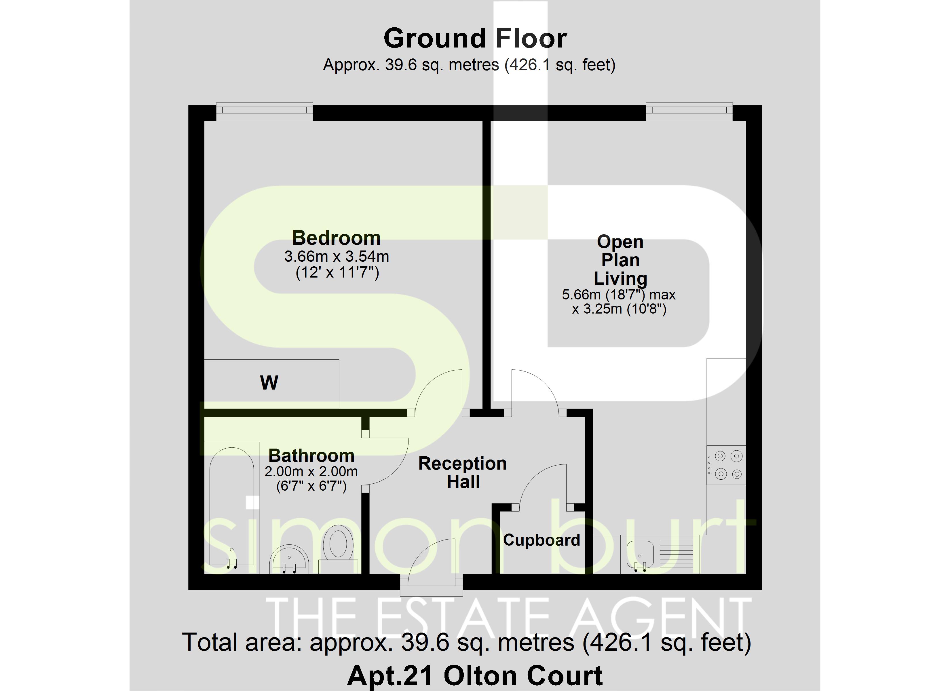 Floorplan for Olton Court, Solihull