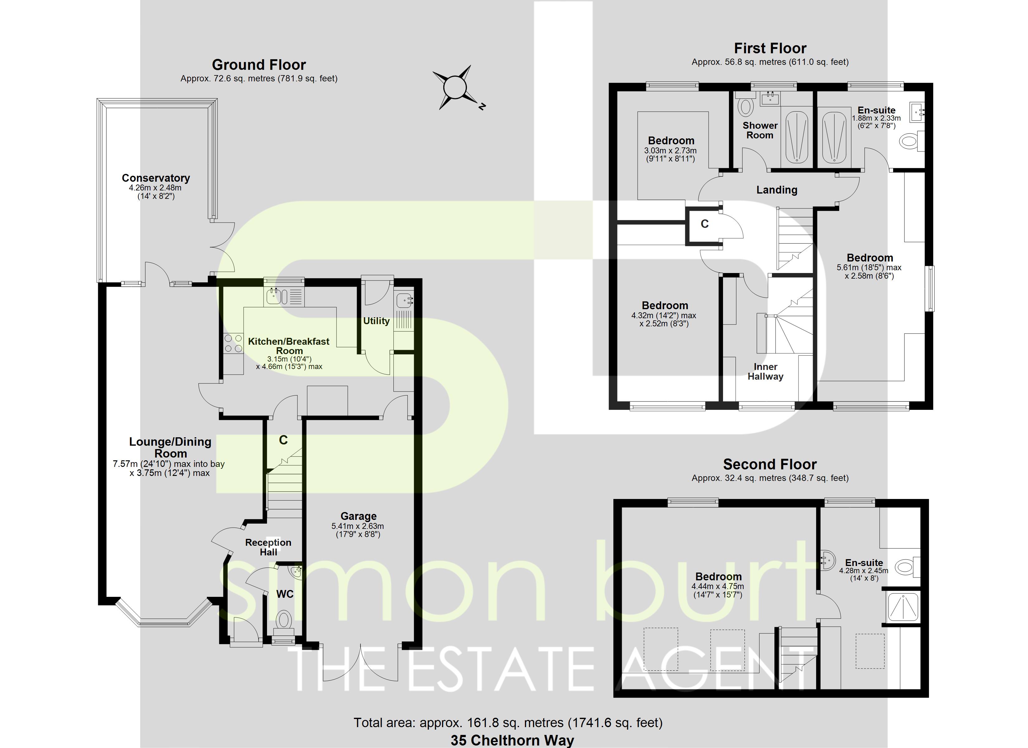 Floorplan for Chelthorn Way, Solihull