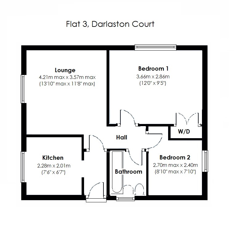 Floorplan for  Darlaston Court, Coventry