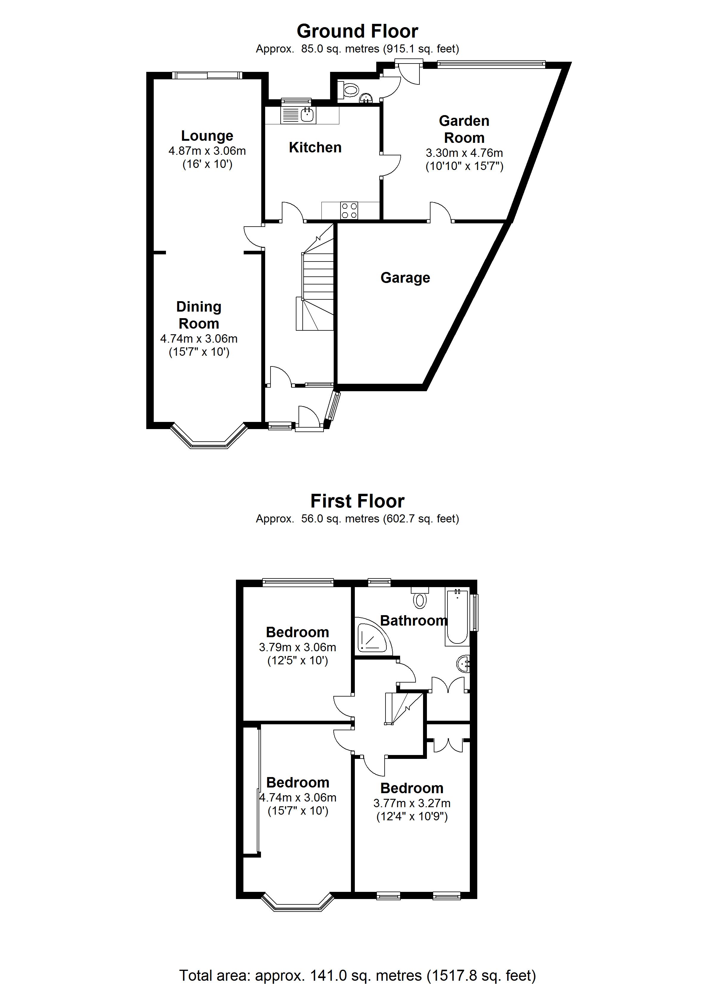 Floorplan for Arnold Grove, Solihull