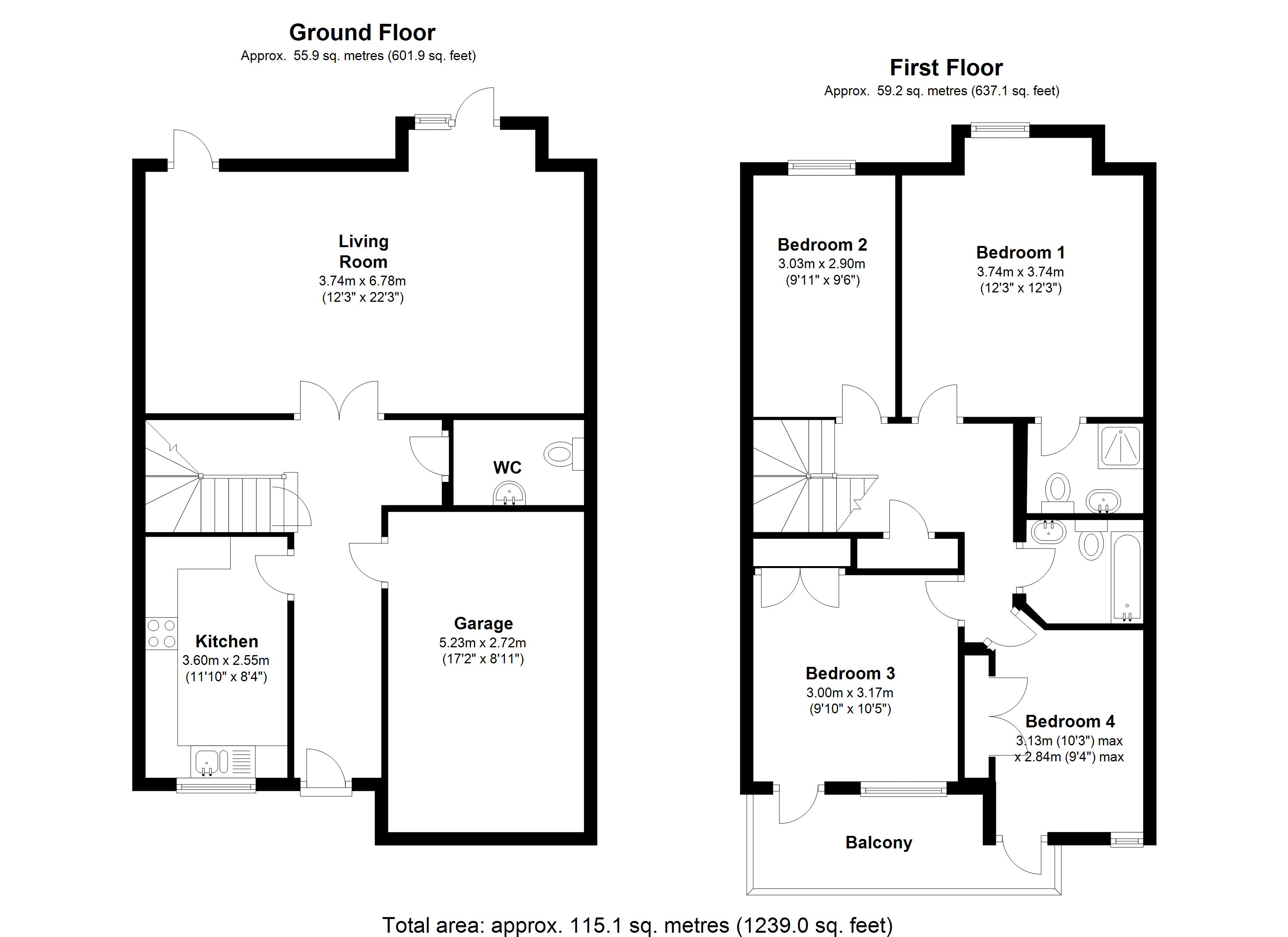 Floorplan for Woodshires Road, Solihull