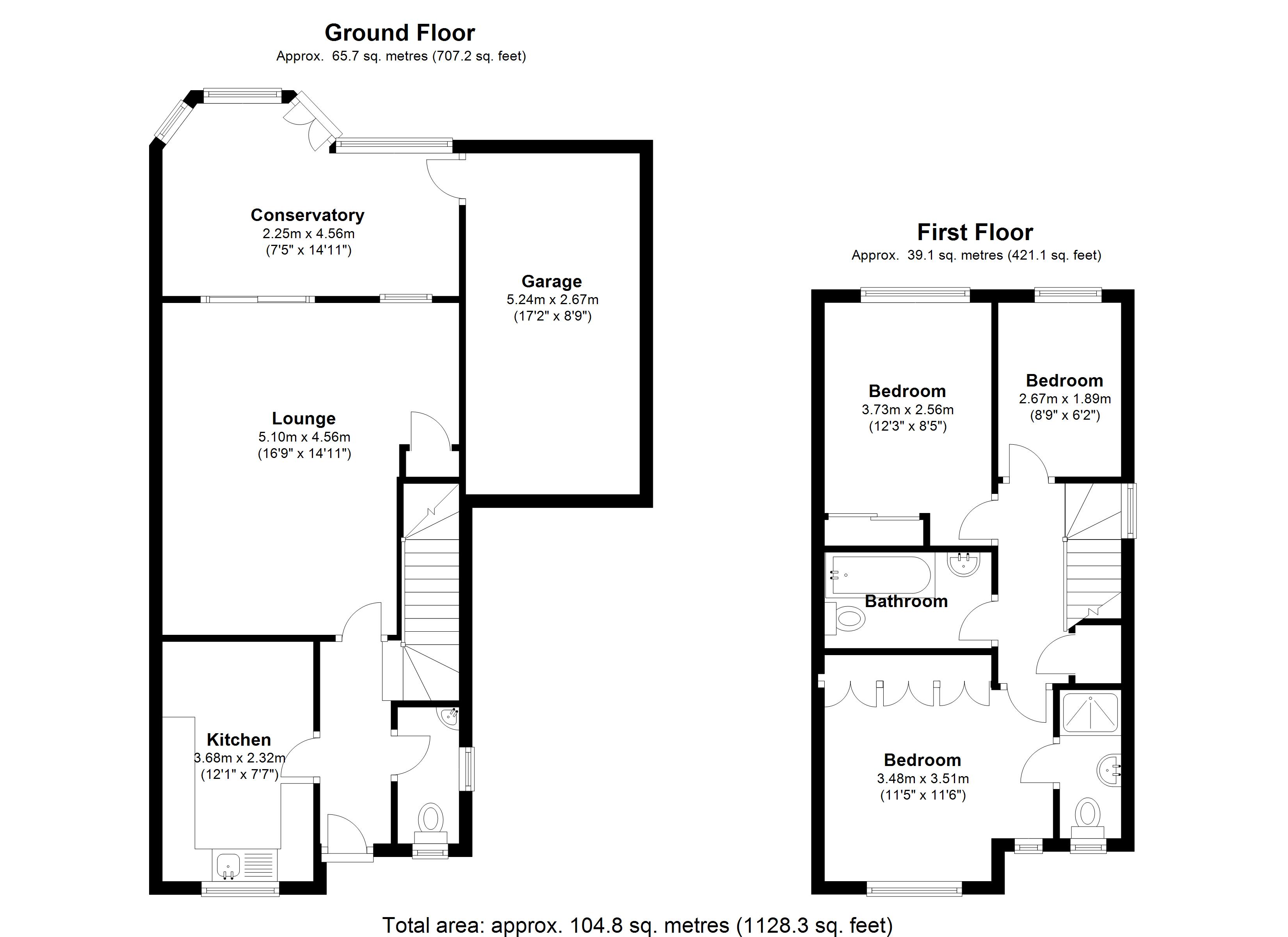 Floorplan for St. Francis Avenue, Solihull