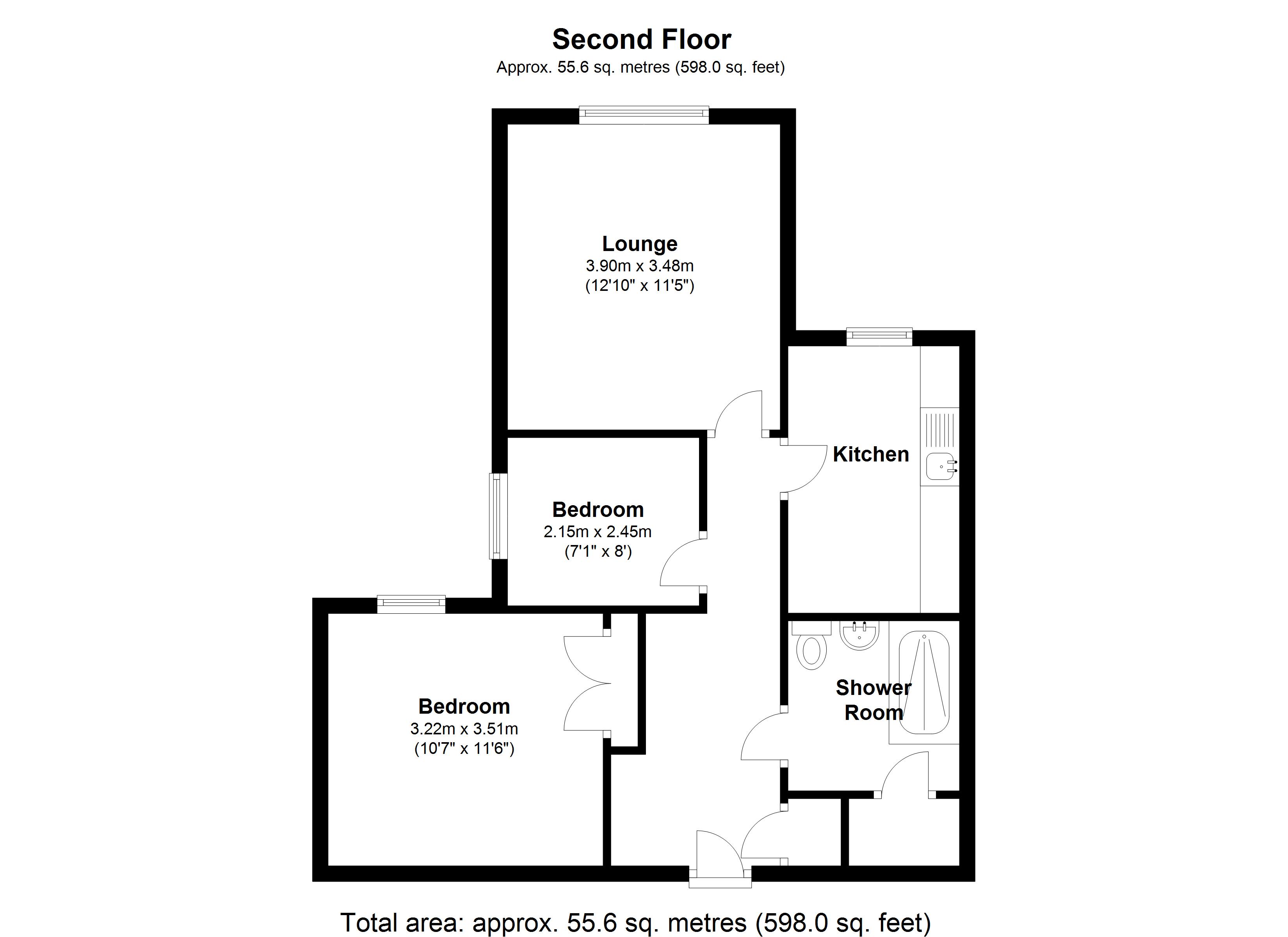 Floorplan for Fernleigh Court, Solihull