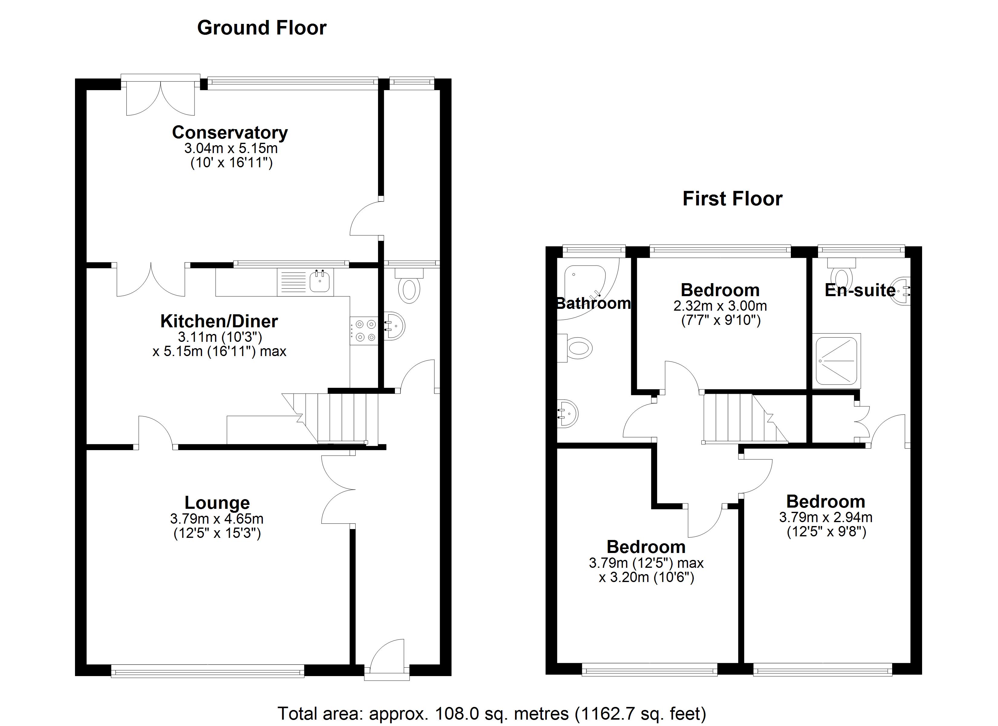 Floorplan for Walsgrave Drive, Solihull