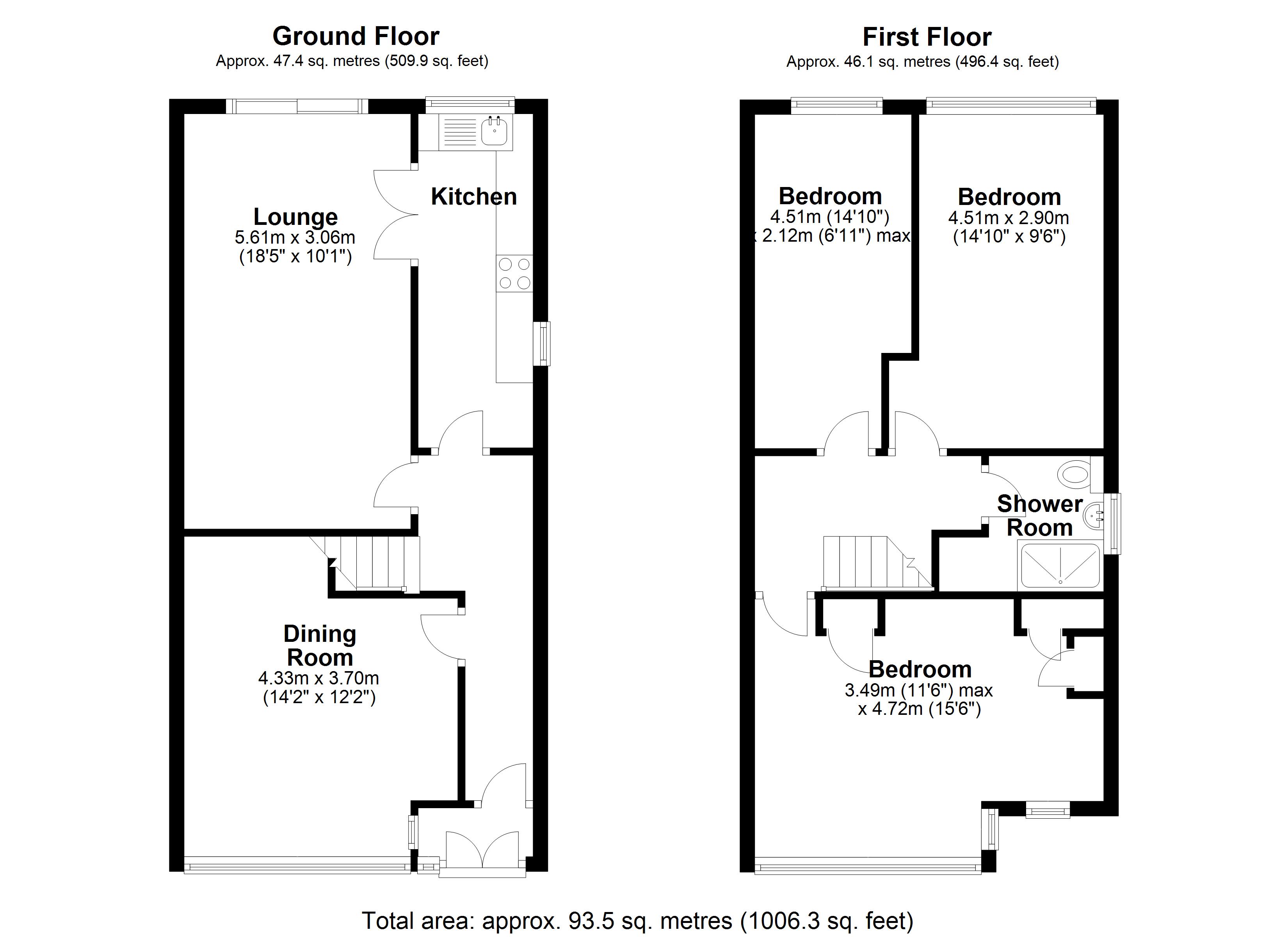 Floorplan for Orchard Avenue, Solihull