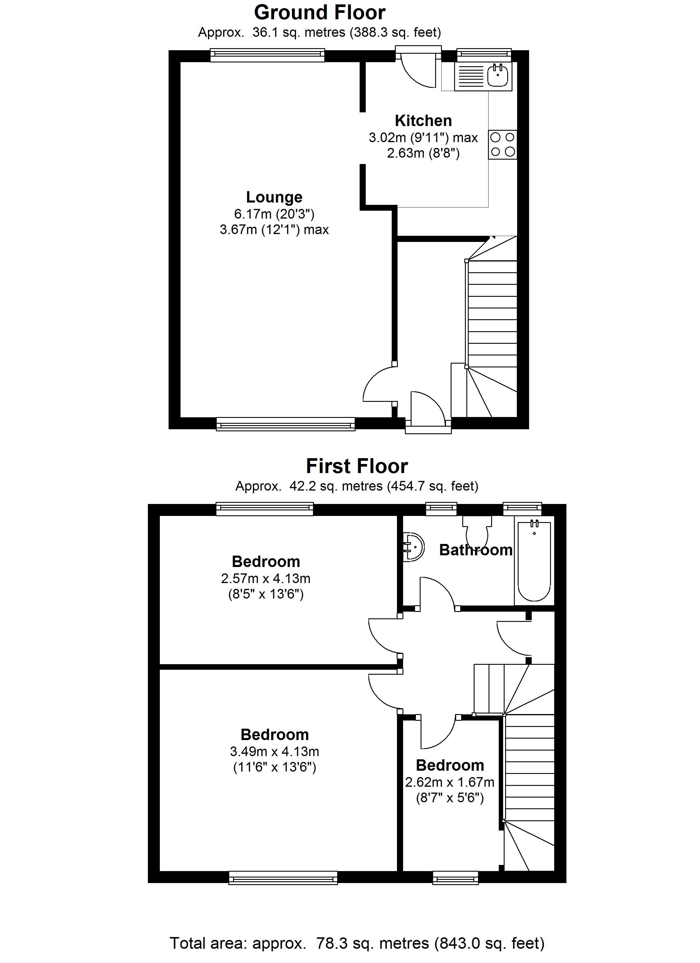 Floorplan for Blenheim Road, Shirley