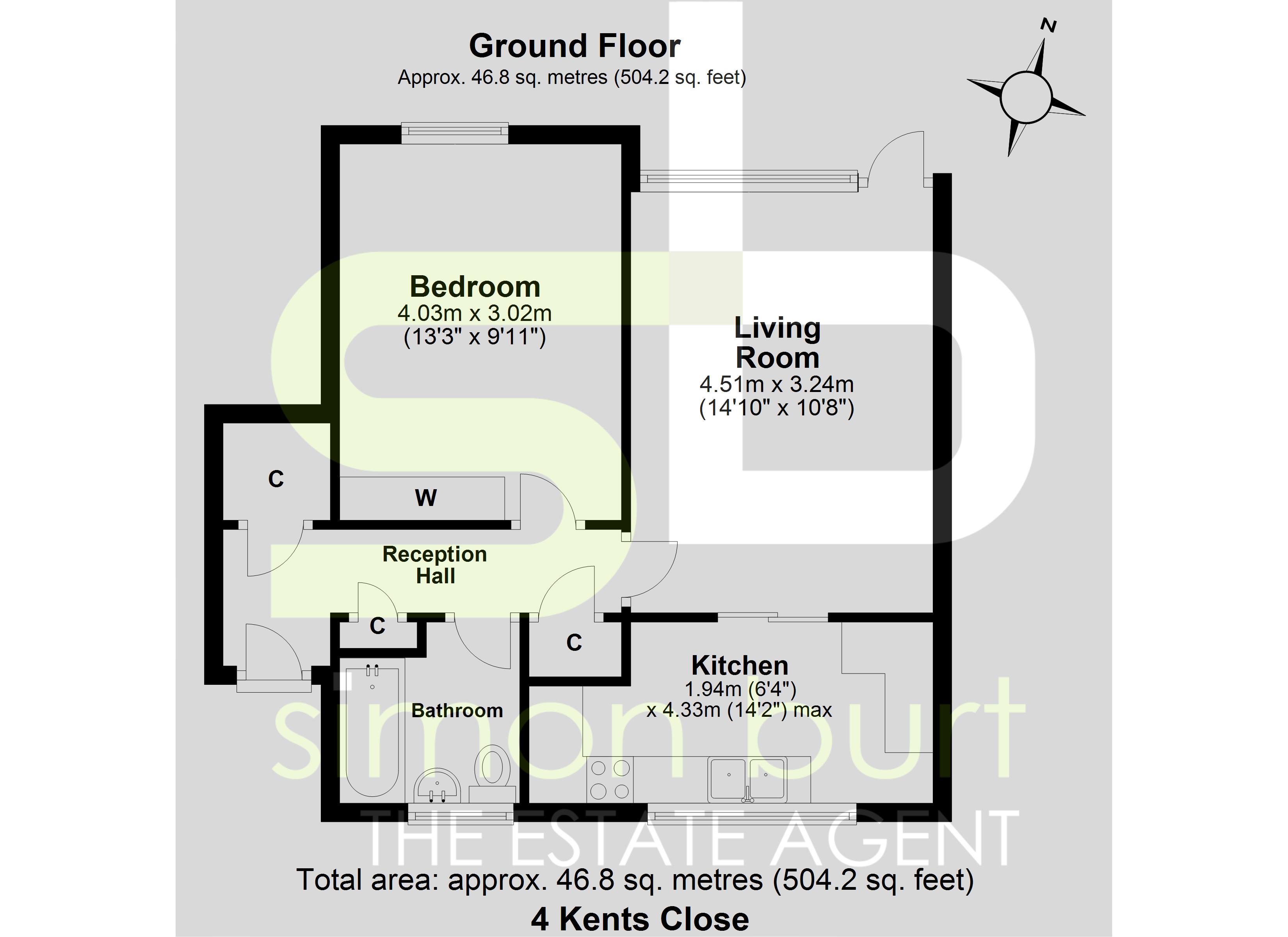 Floorplan for Kents Close, Solihull