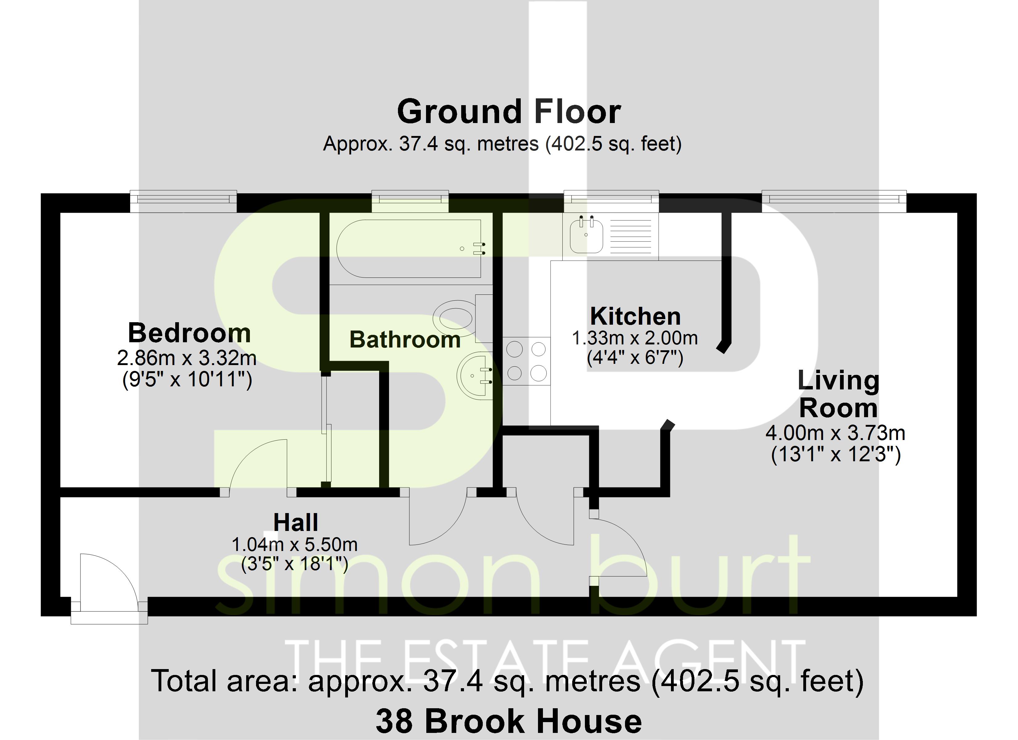 Floorplan for Brook House, Solihull