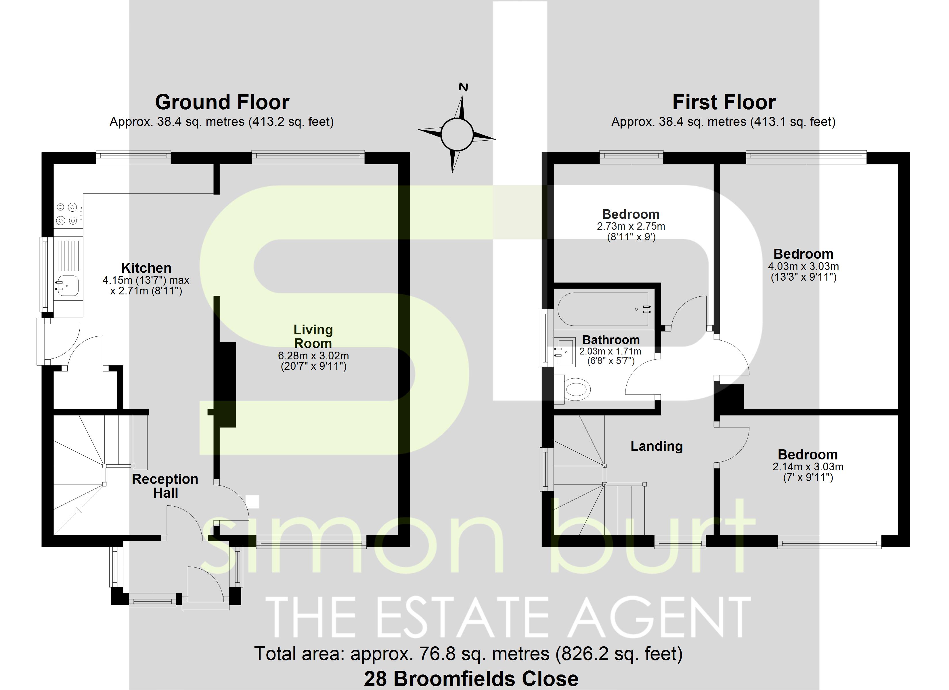 Floorplan for Broomfields Close, Solihull