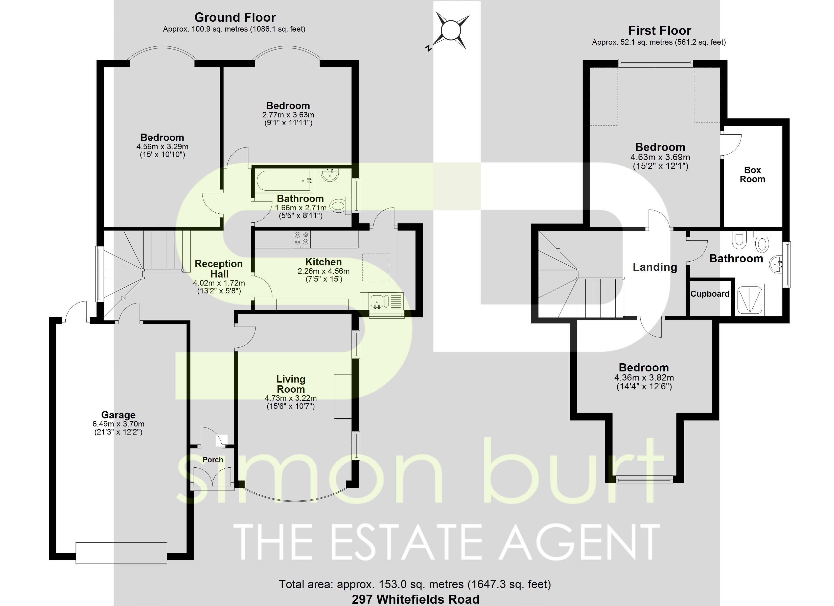 Floorplan for Whitefields Road, Solihull