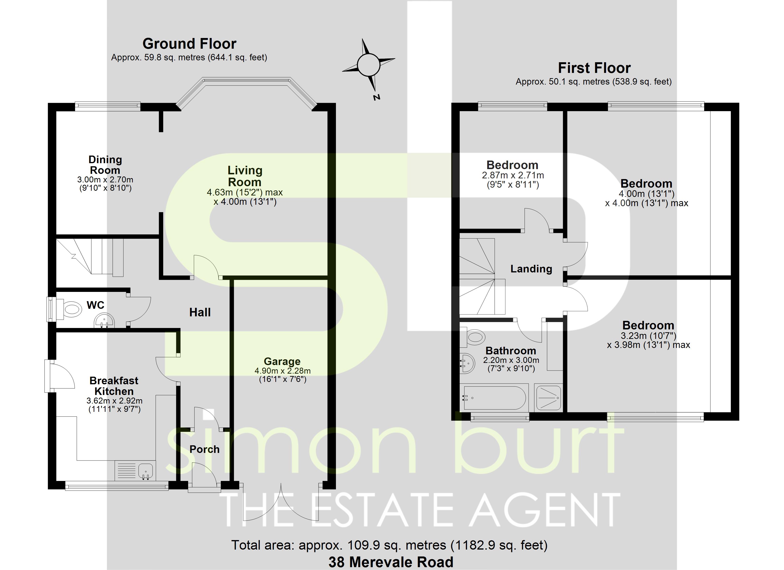 Floorplan for Merevale Road, Solihull