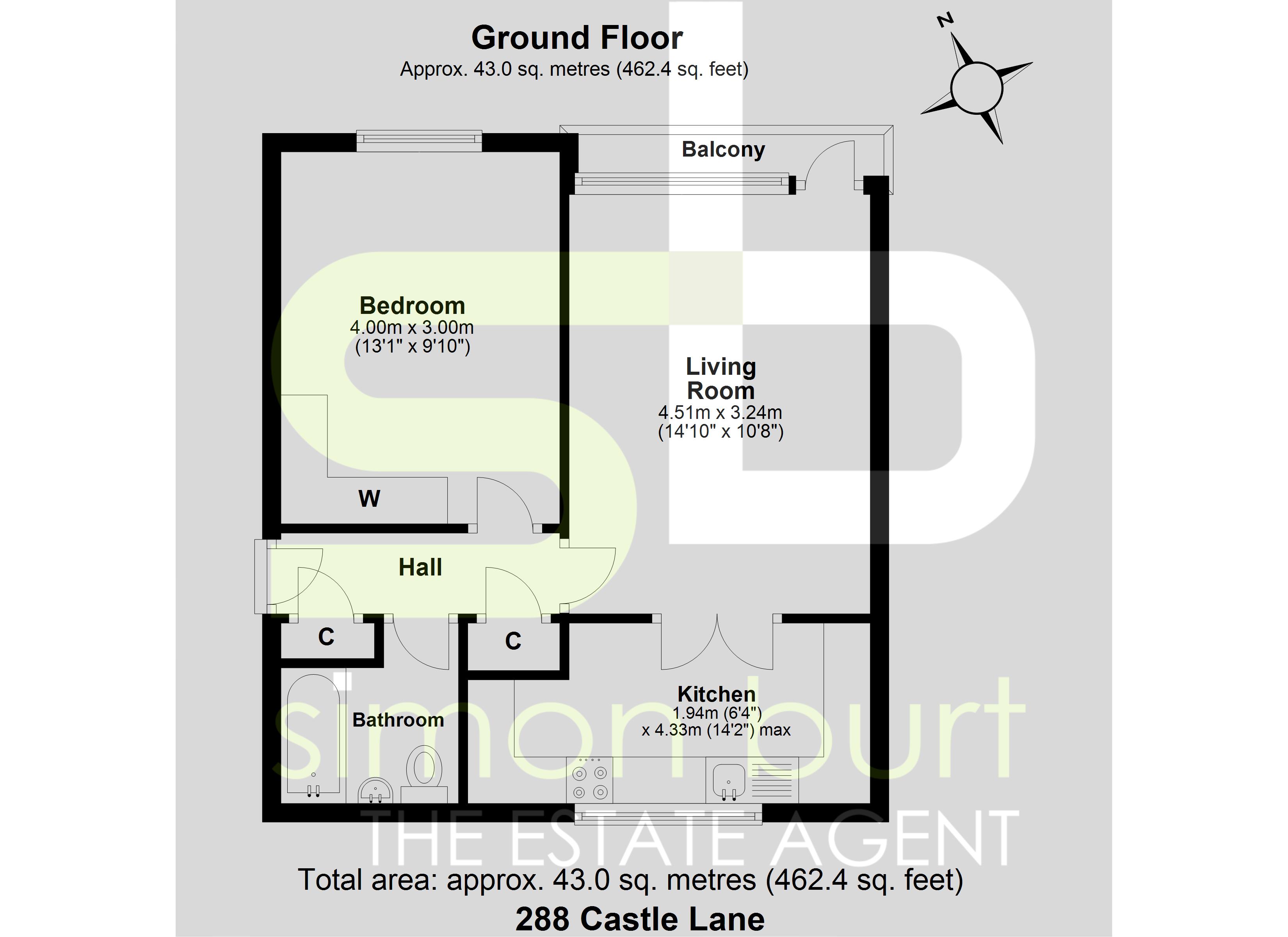 Floorplan for Castle Lane, Solihull