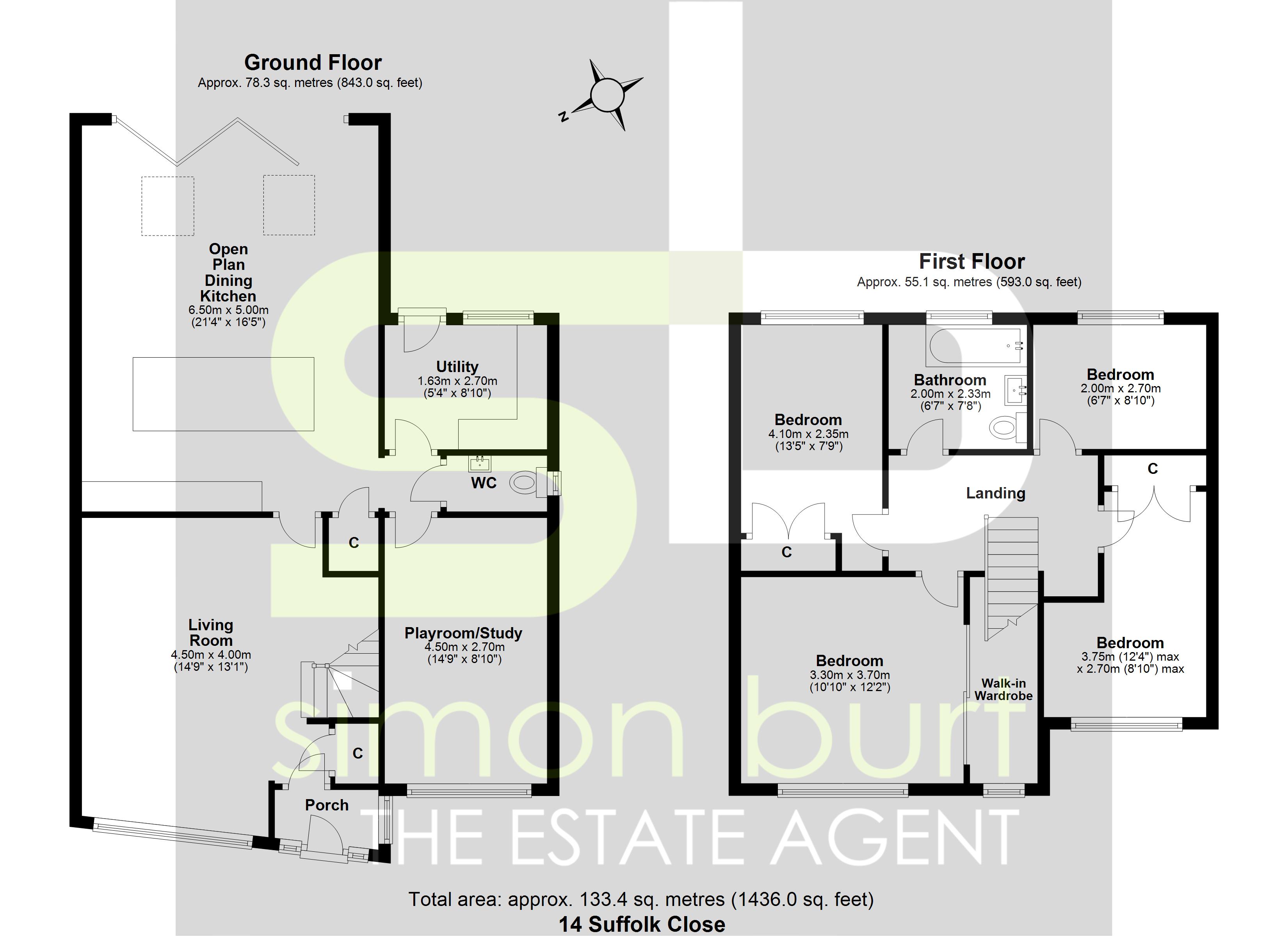 Floorplan for Suffolk Close, Coventry