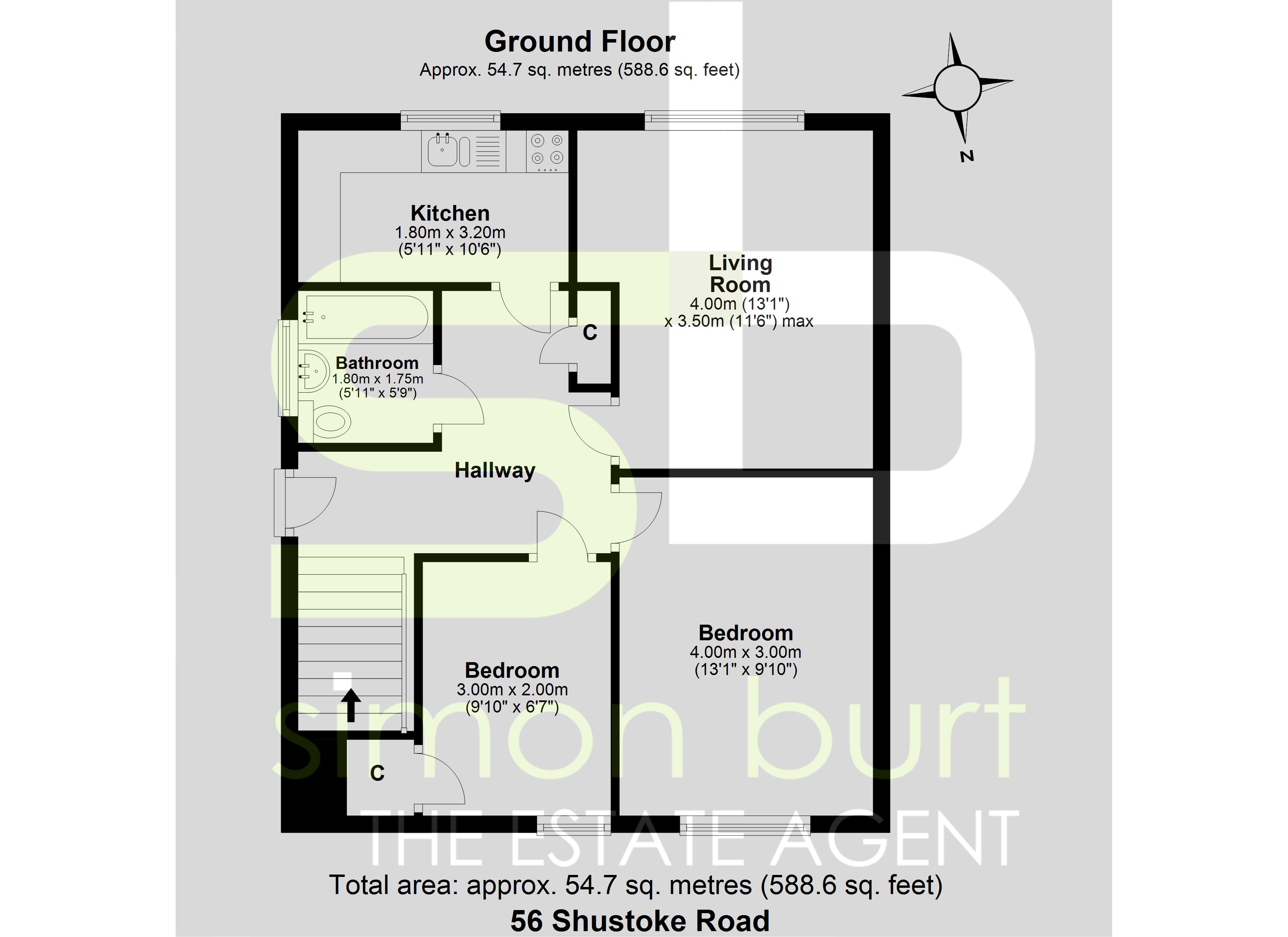 Floorplan for Shustoke Road, Solihull