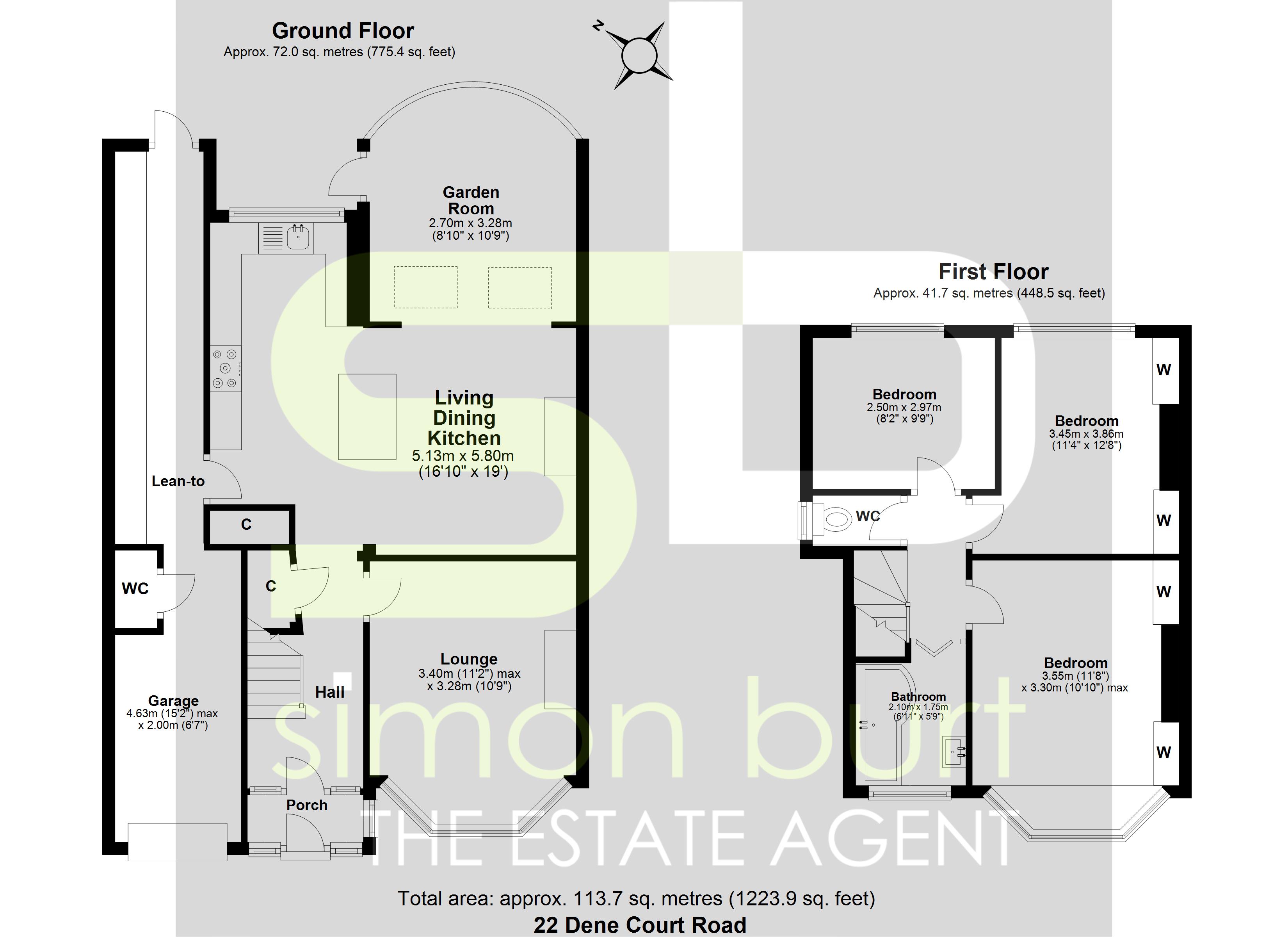 Floorplan for Dene Court Road, Solihull