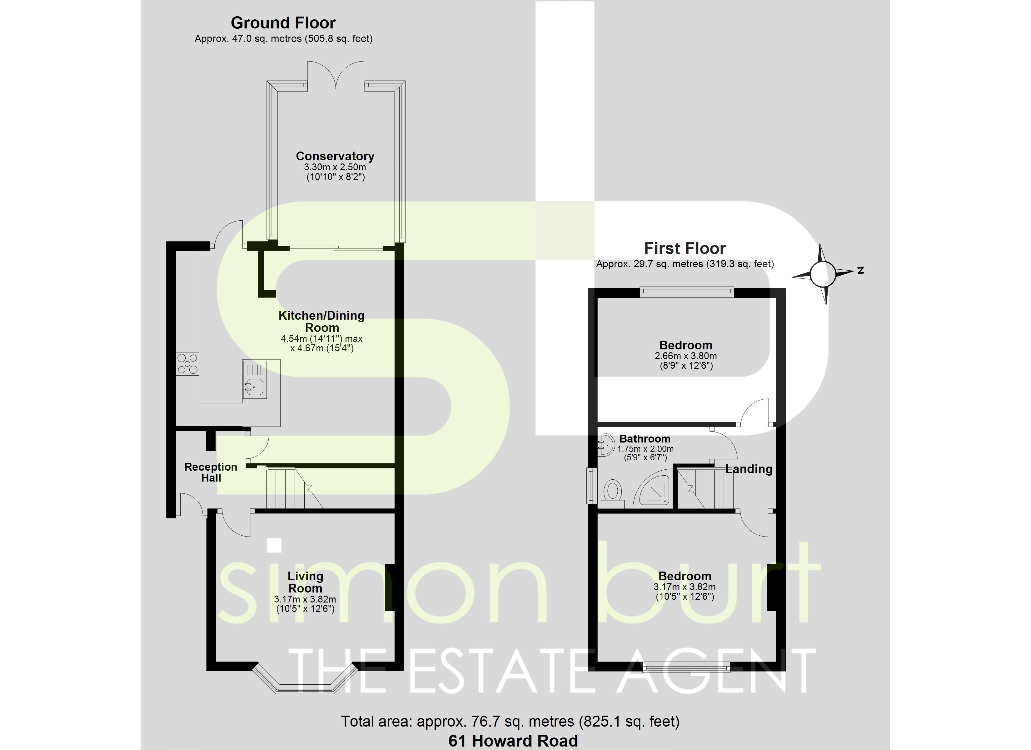 Floorplan for Howard Road, Solihull