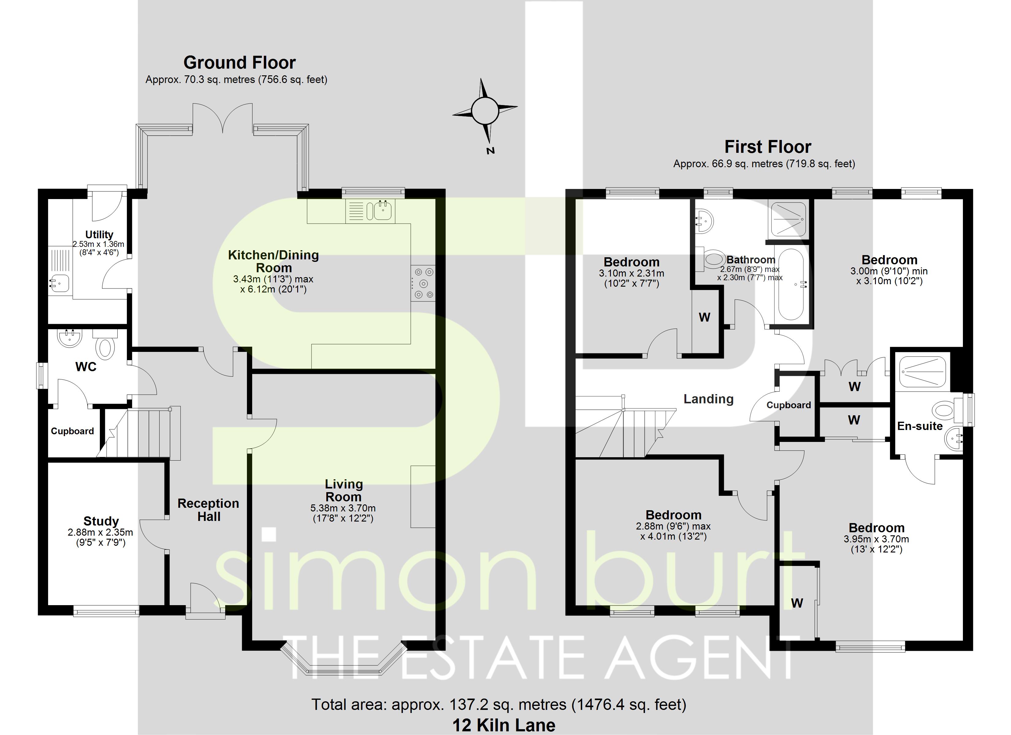 Floorplan for Kiln Lane, Solihull