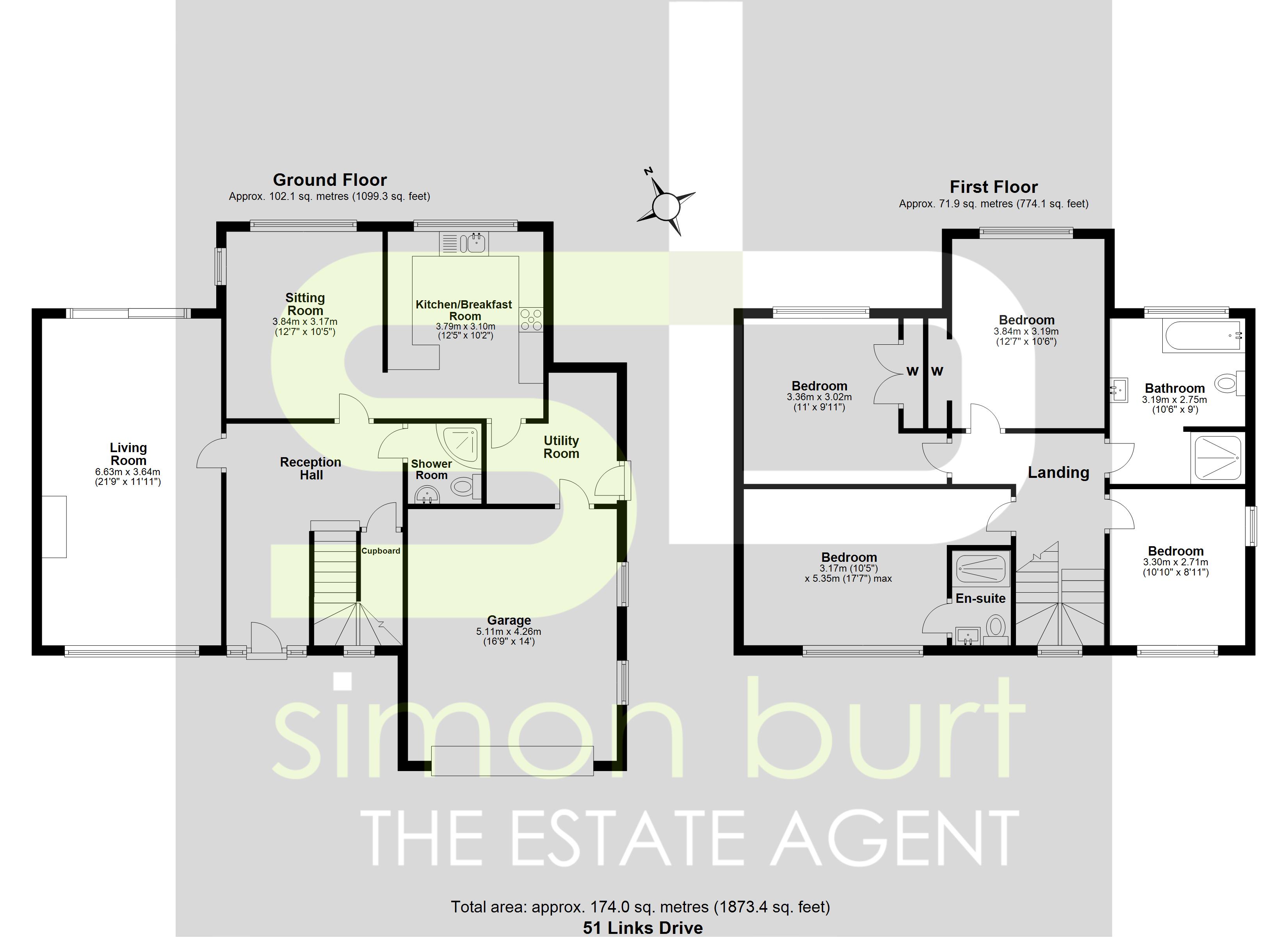 Floorplan for Links Drive, Solihull