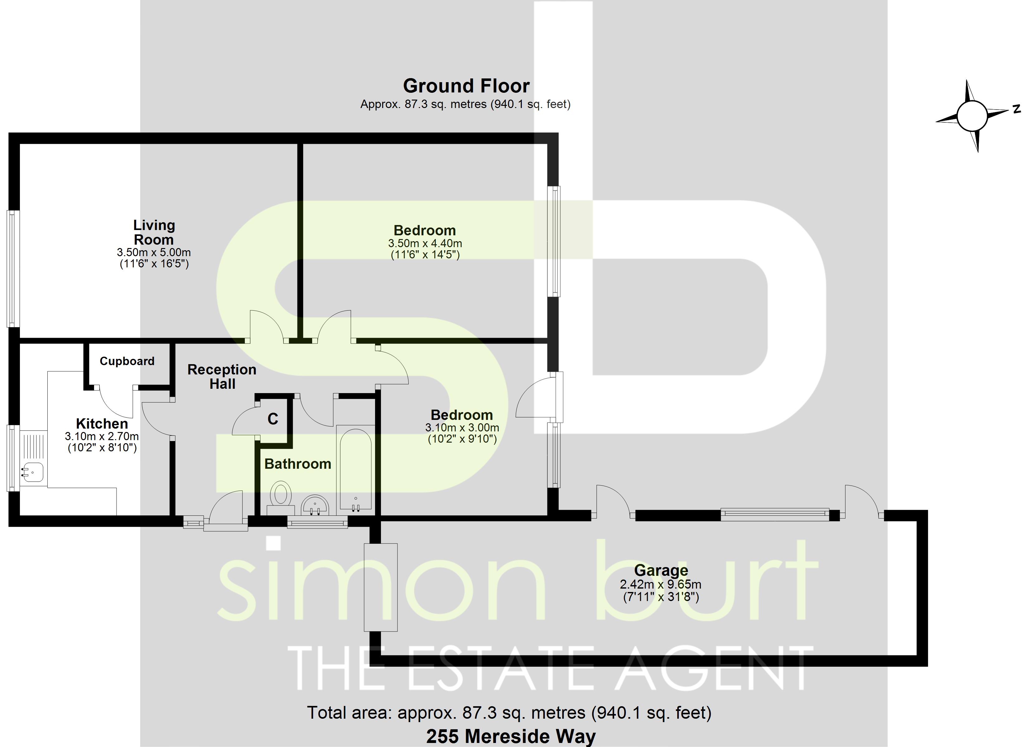 Floorplan for Mereside Way, Solihull