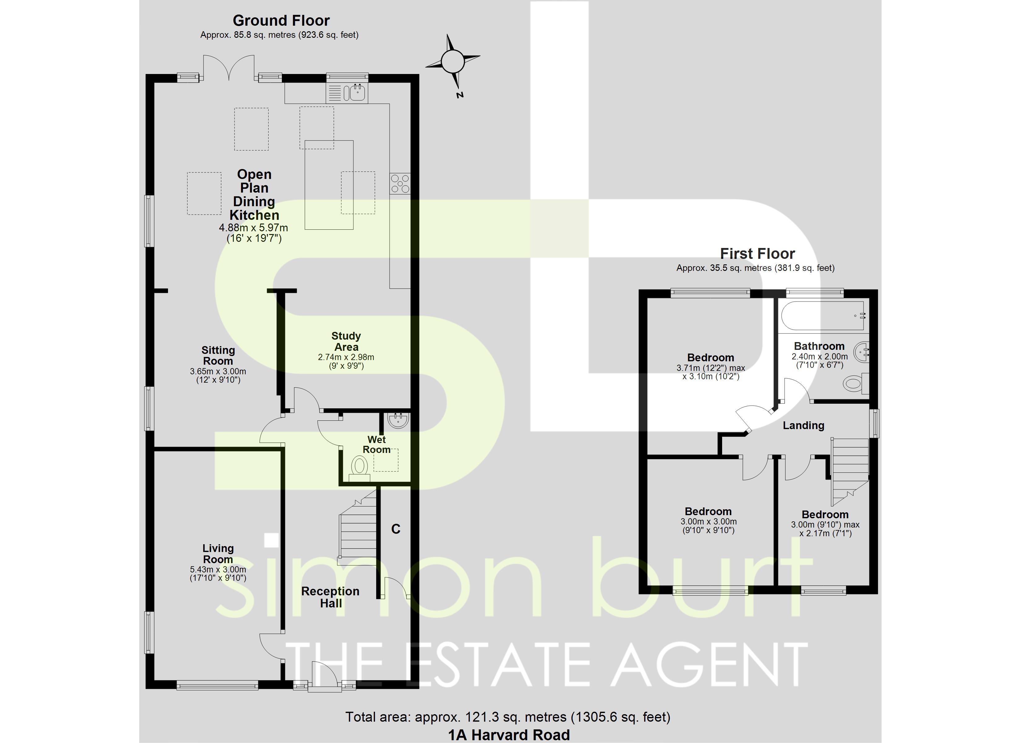 Floorplan for Harvard Road, Solihull