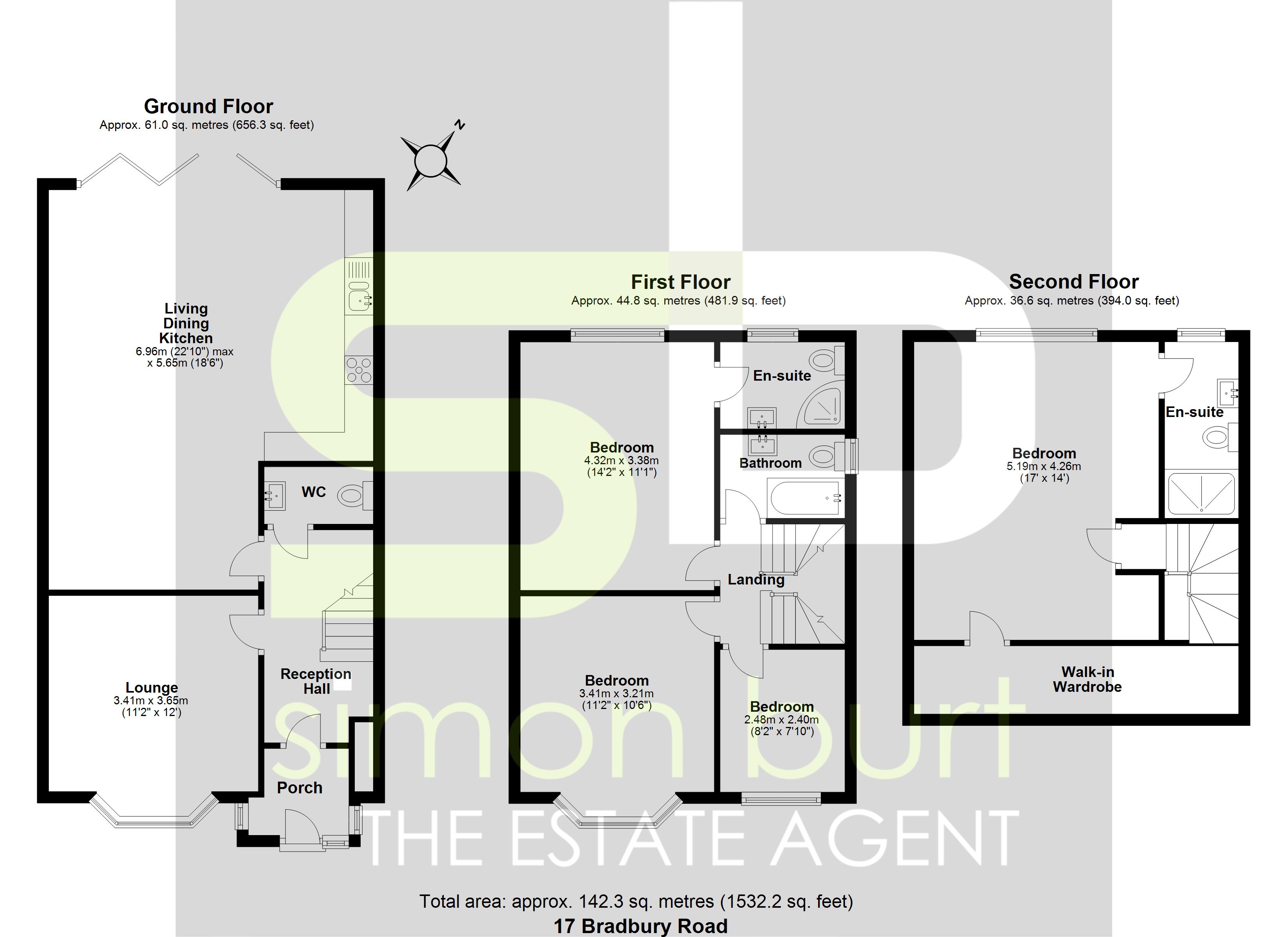 Floorplan for Bradbury Road, Solihull