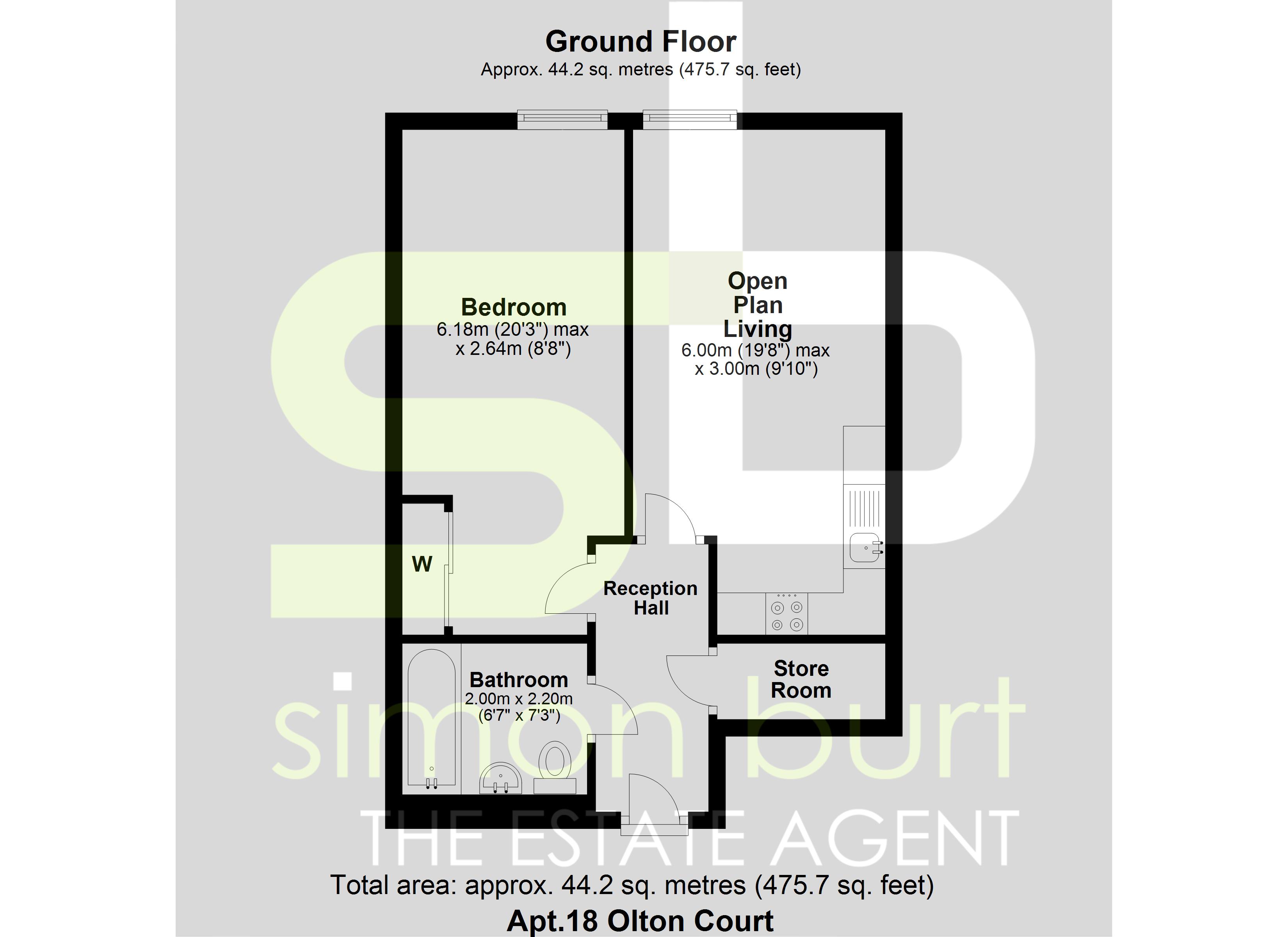 Floorplan for Olton Court, Solihull