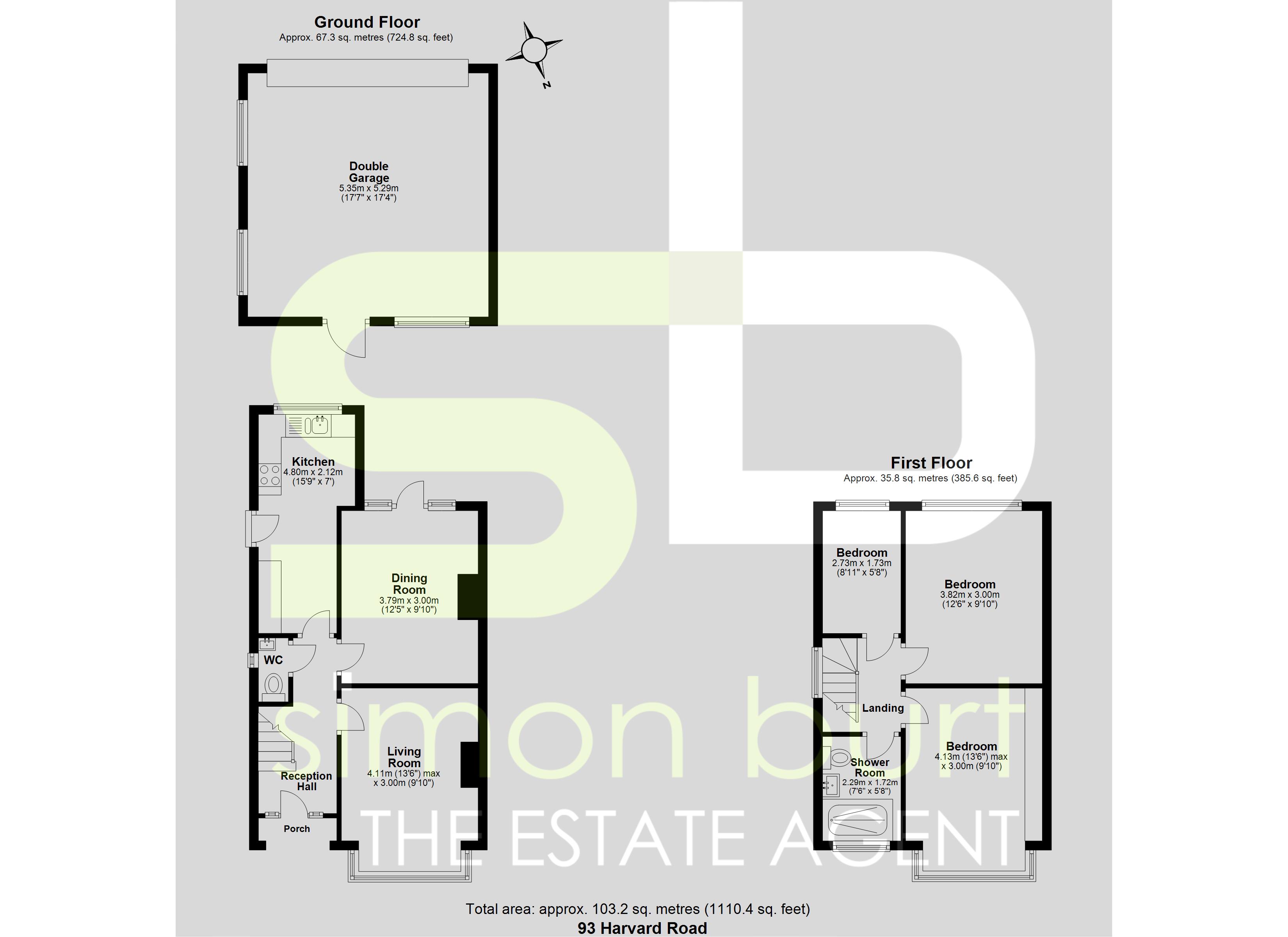 Floorplan for Harvard Road, Solihull