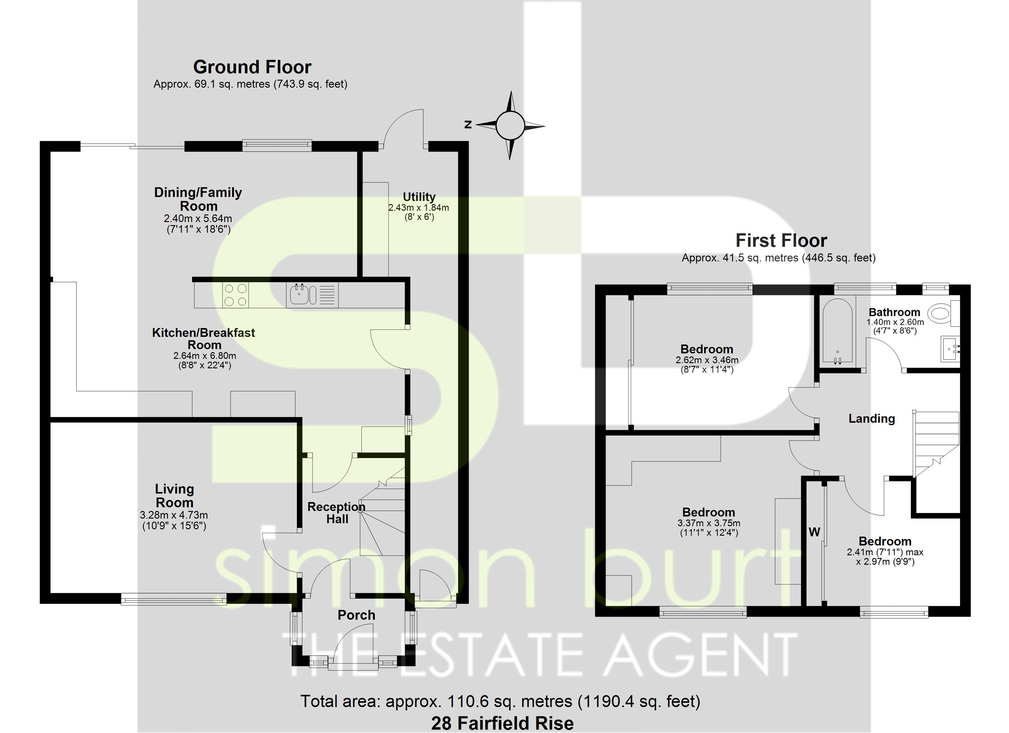 Floorplan for Fairfield Rise, Coventry