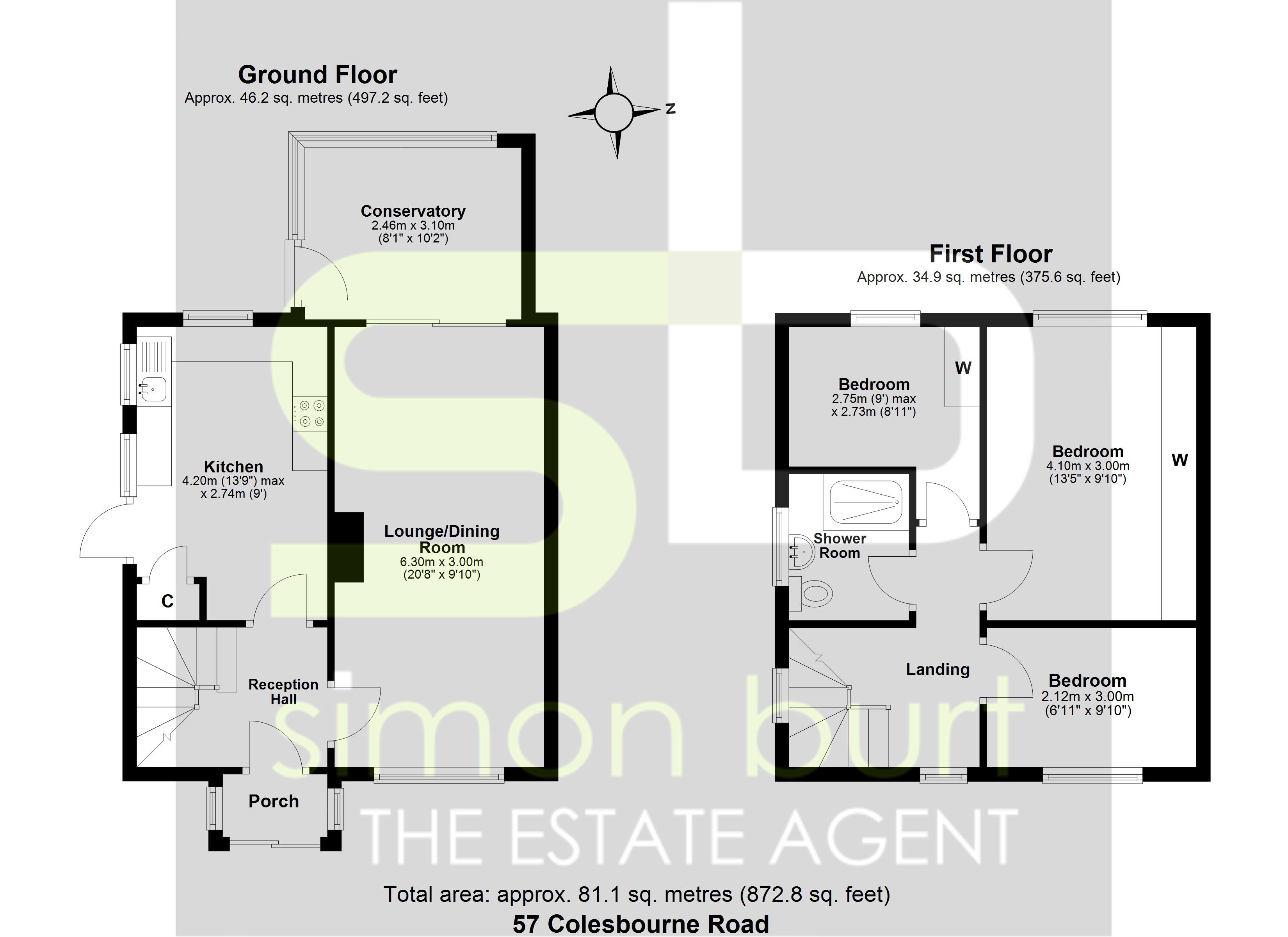 Floorplan for Colesbourne Road, Solihull