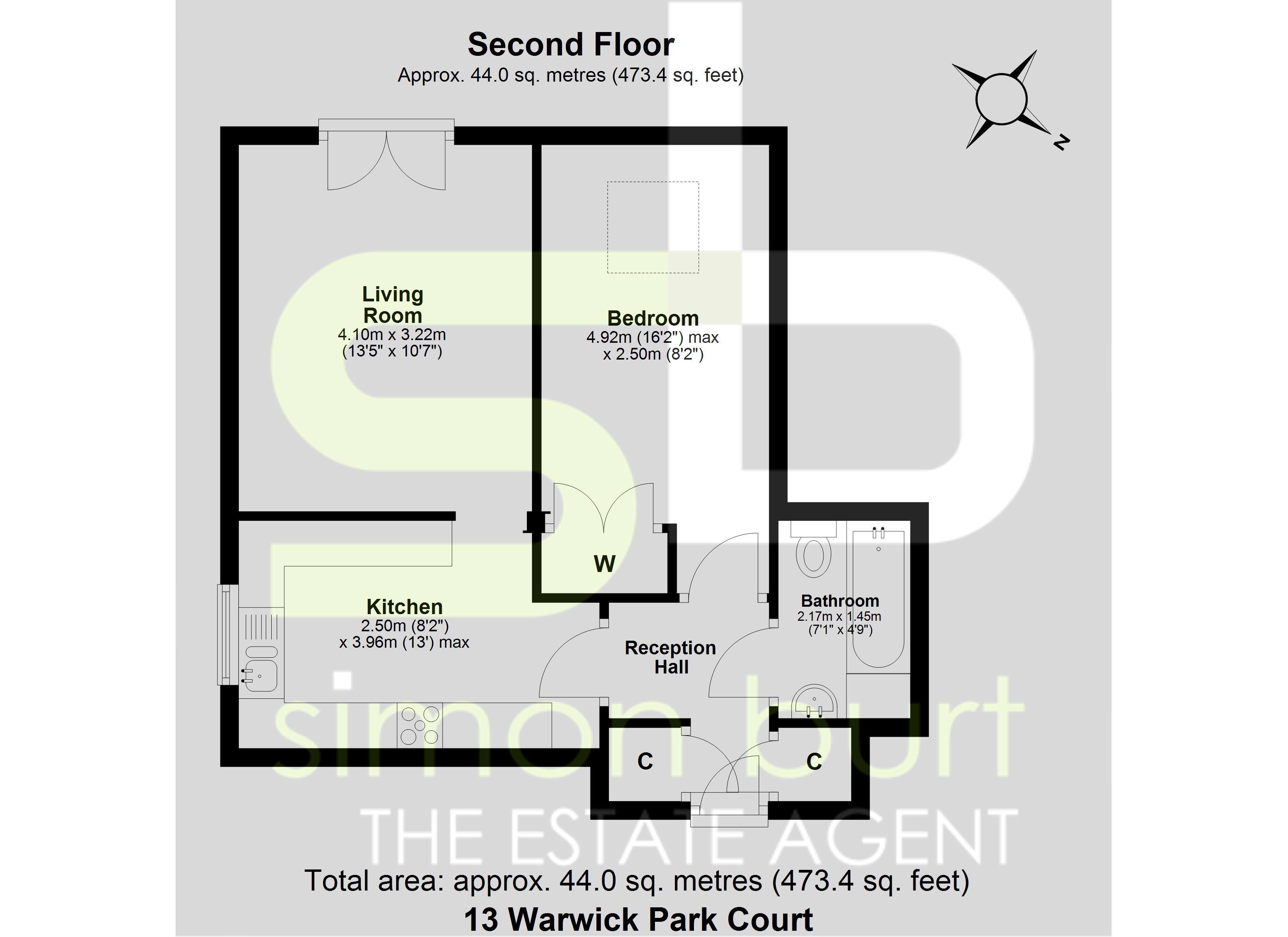 Floorplan for Warwick Park Court, Solihull
