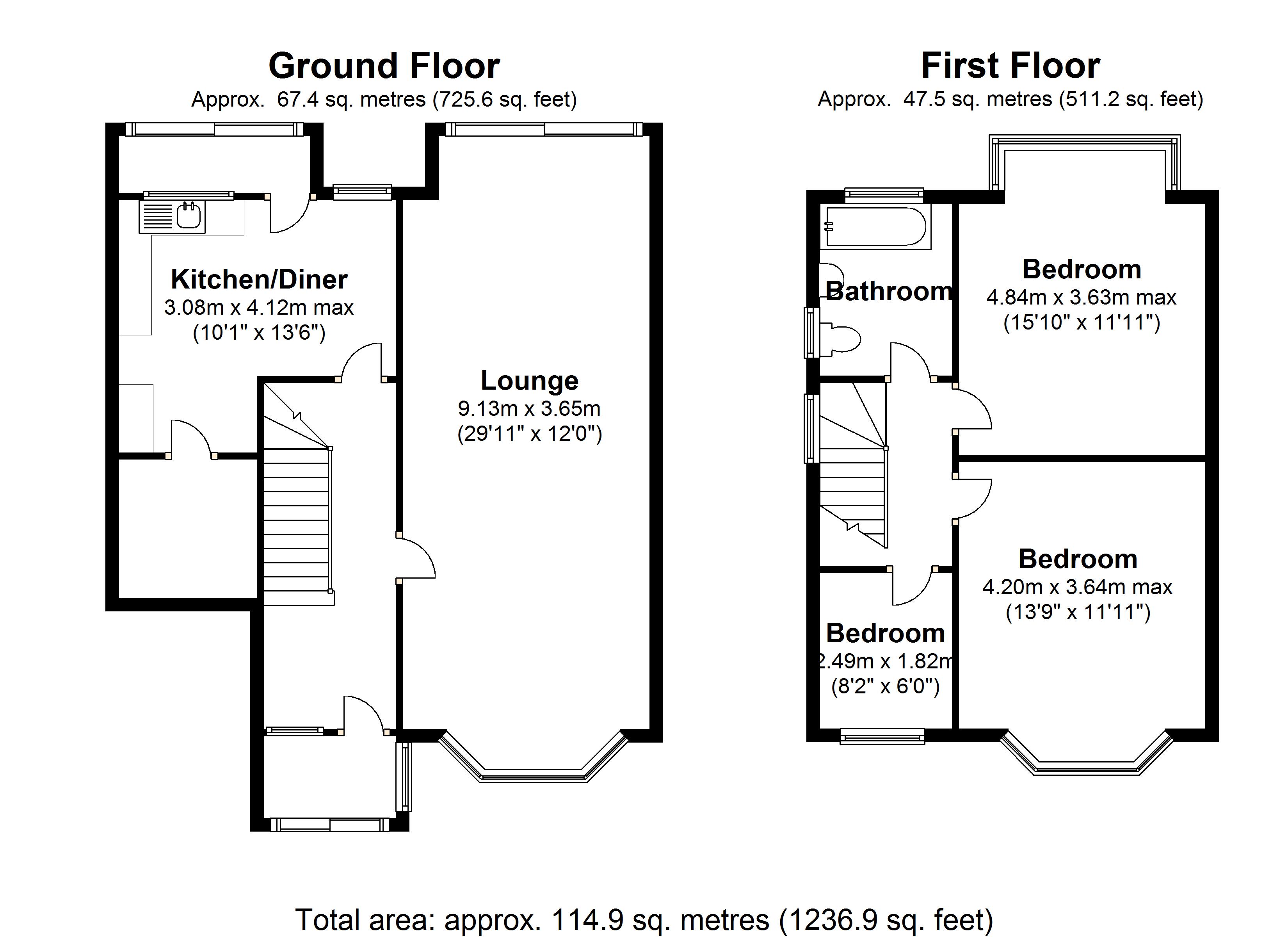 Floorplan for Damson Lane, Solihull