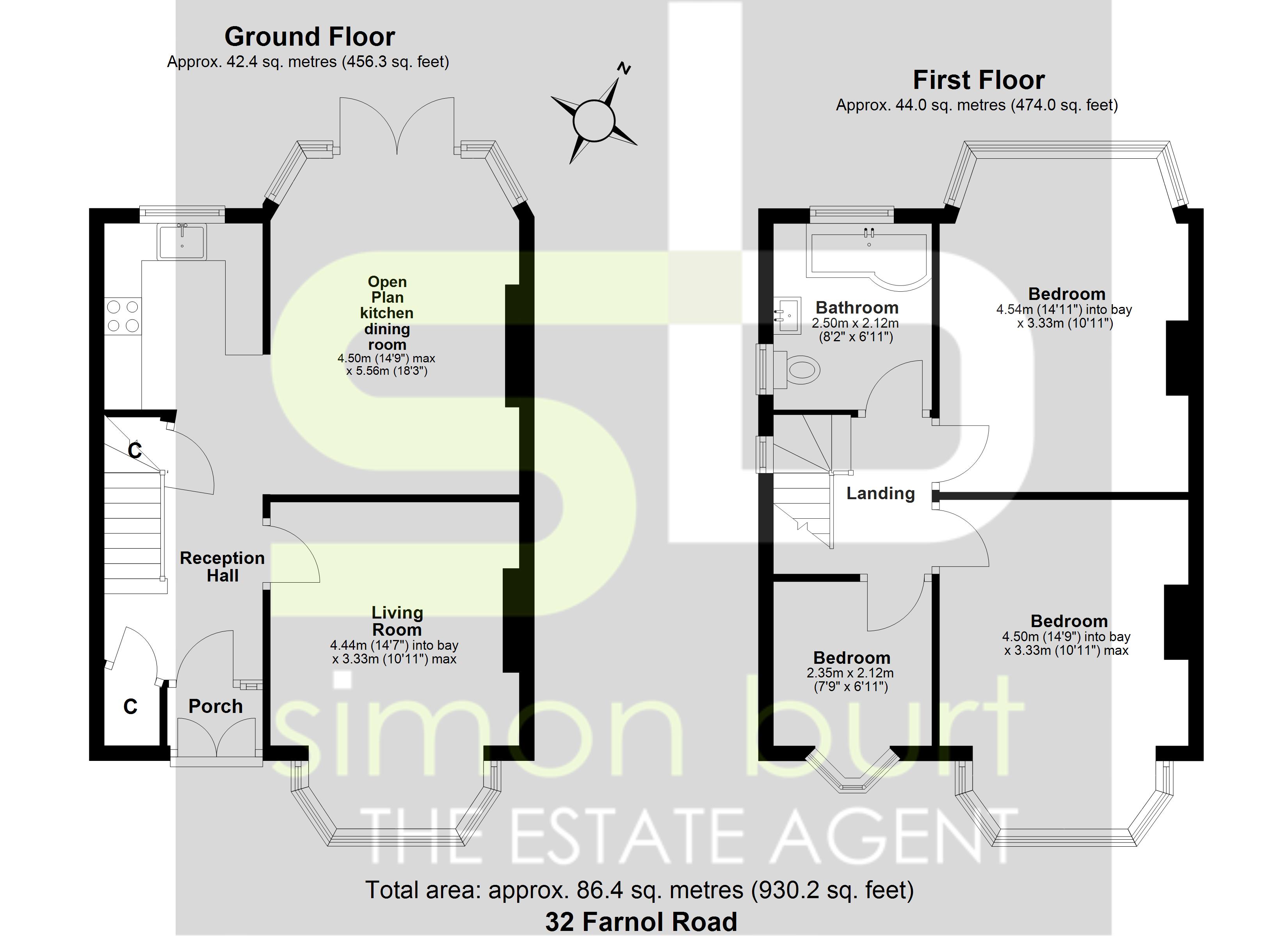 Floorplan for Farnol Road, Birmingham