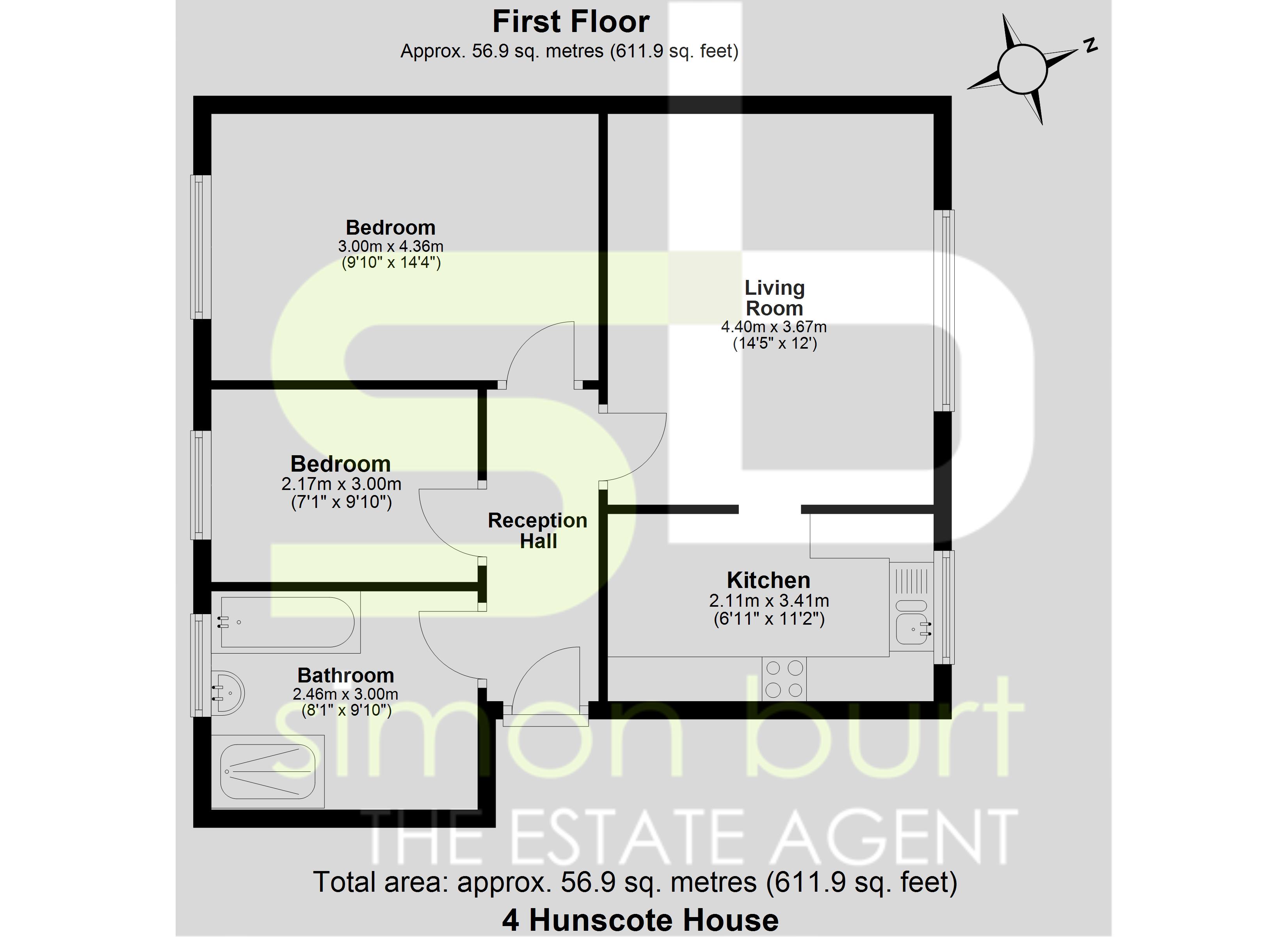 Floorplan for  Hunscote House, Solihull