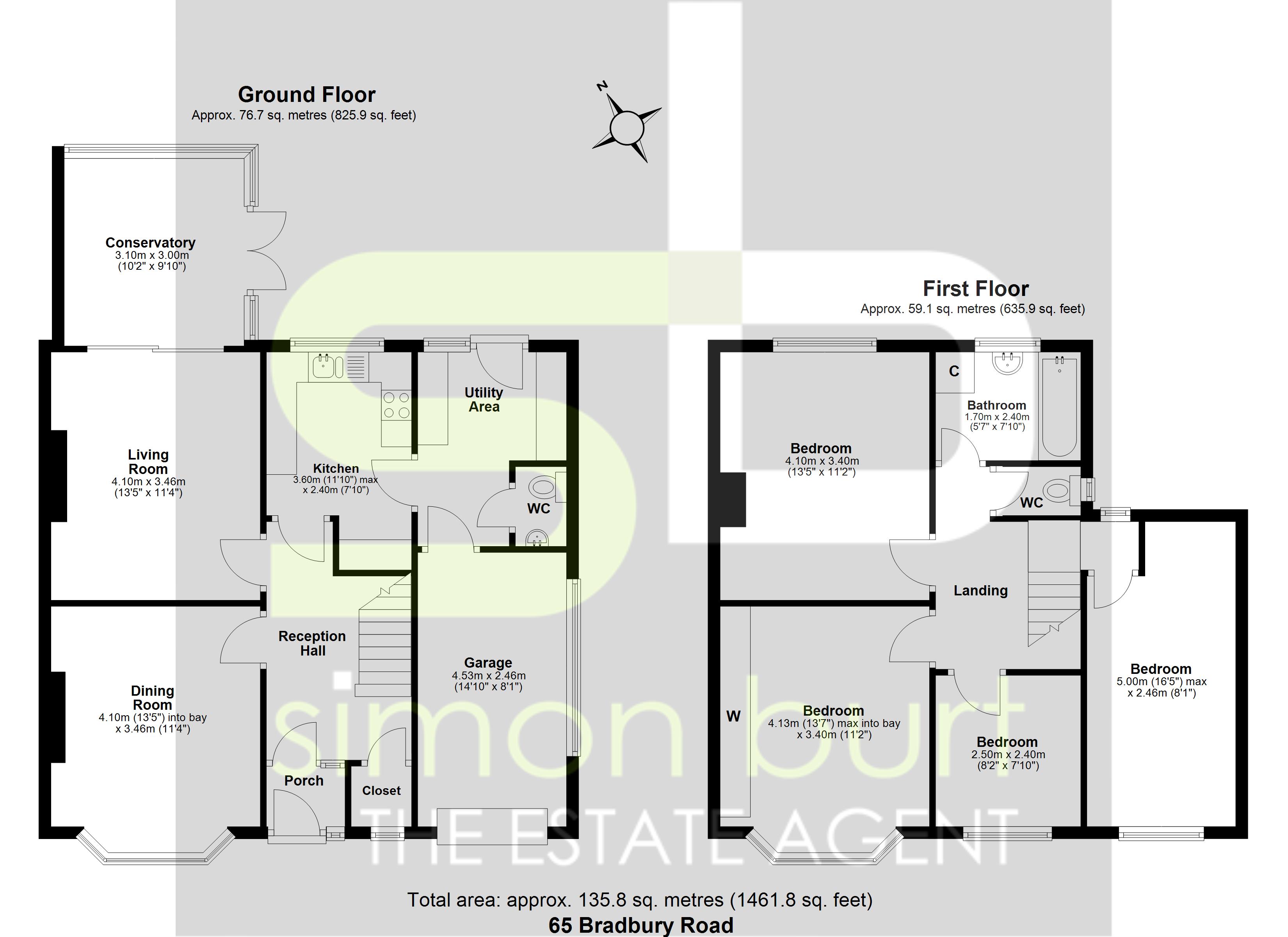 Floorplan for Bradbury Road, Solihull