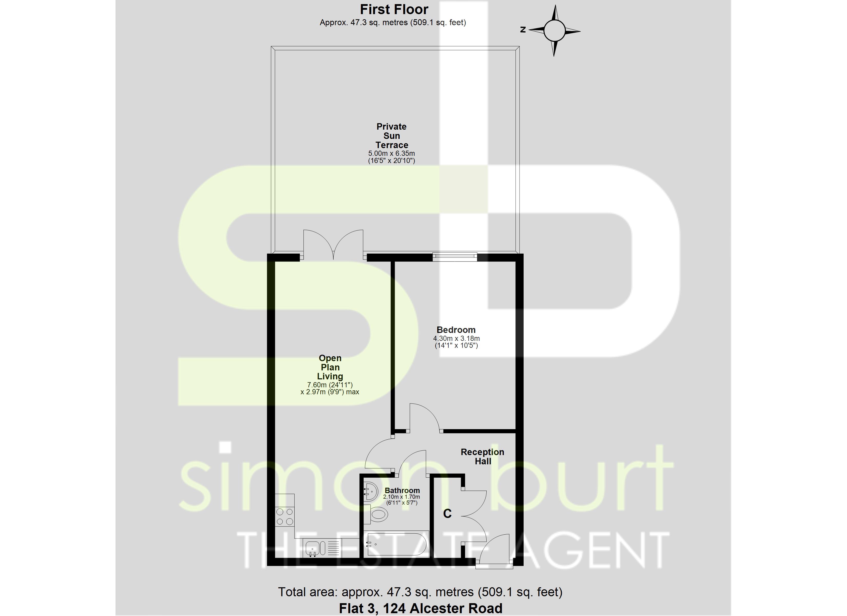Floorplan for Alcester Road, Birmingham