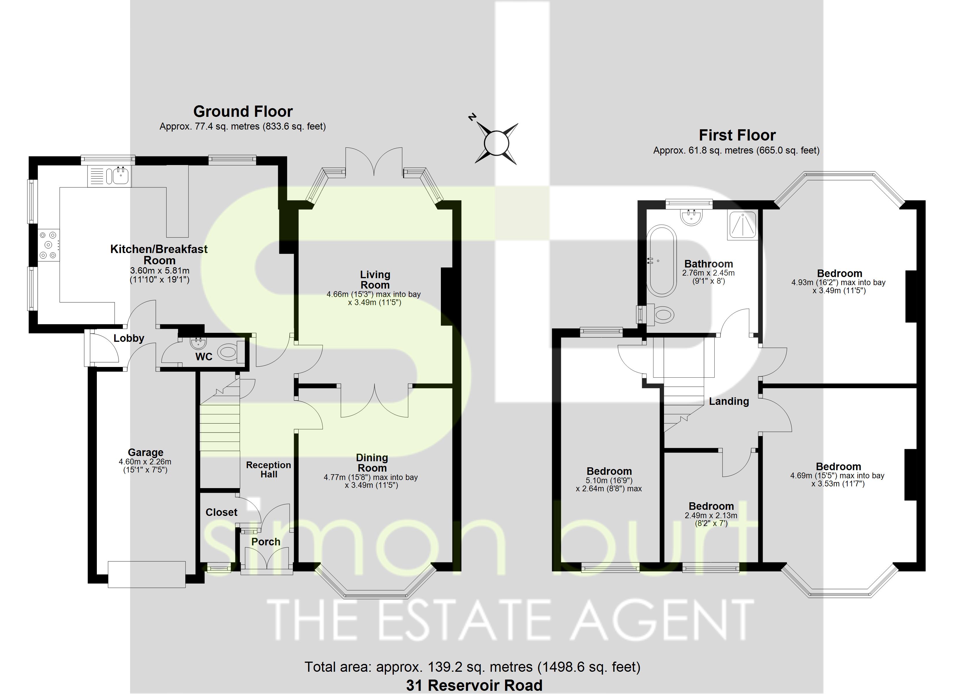 Floorplan for Reservoir Road, Solihull