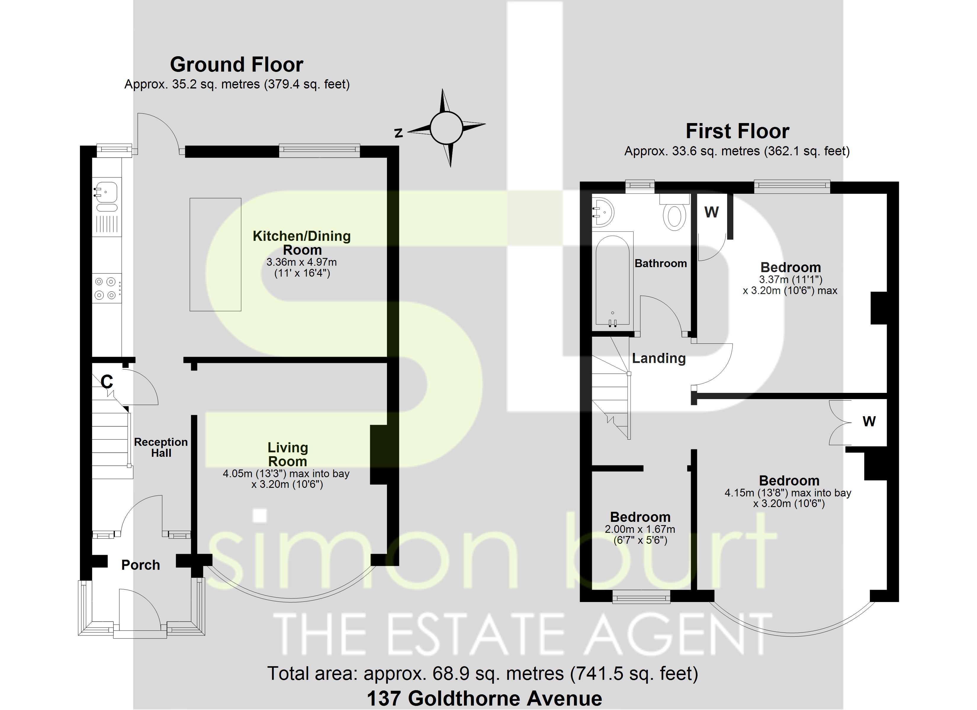 Floorplan for Goldthorne Avenue, Birmingham
