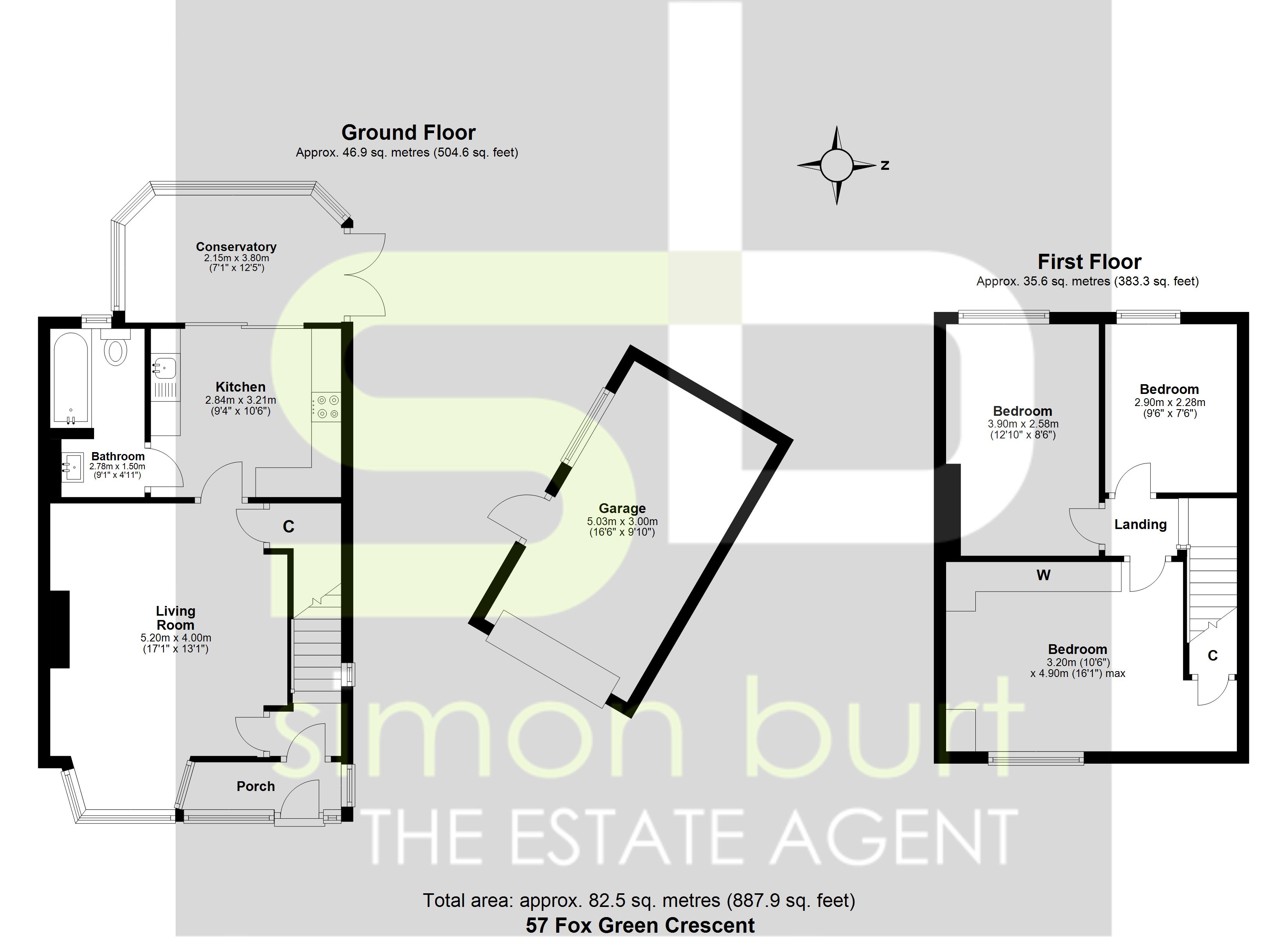 Floorplan for Fox Green Crescent, Birmingham