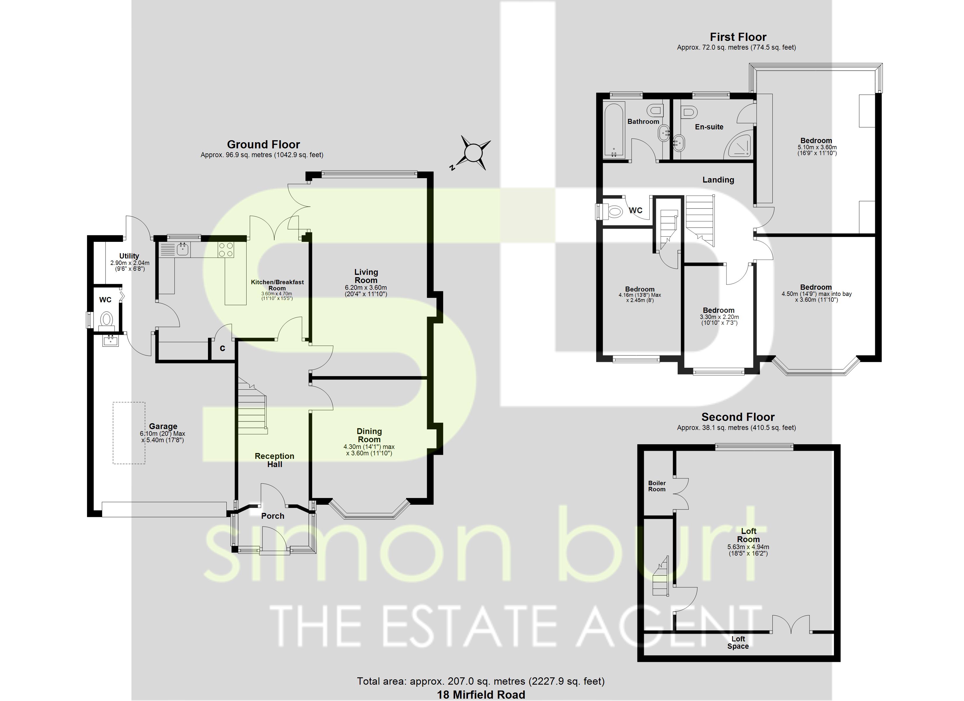 Floorplan for Mirfield Road, Solihull
