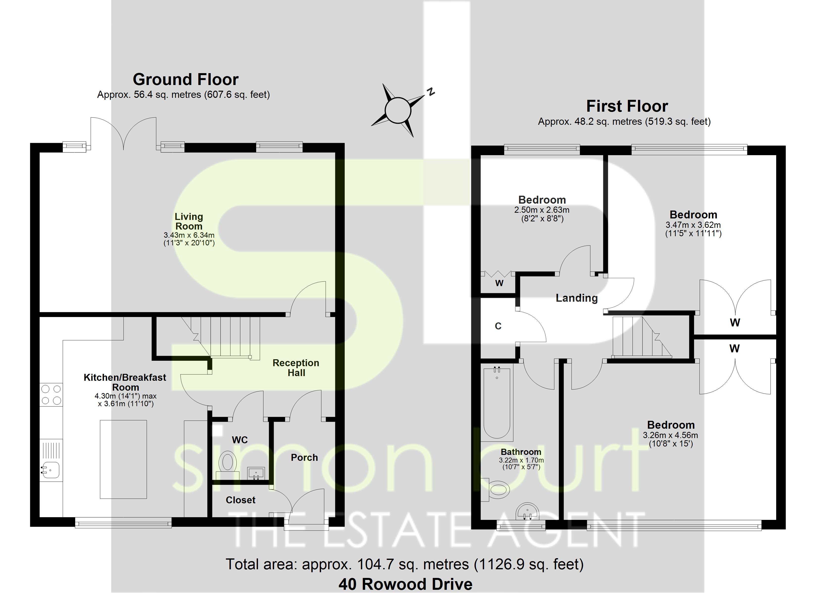 Floorplan for Rowood Drive, Solihull