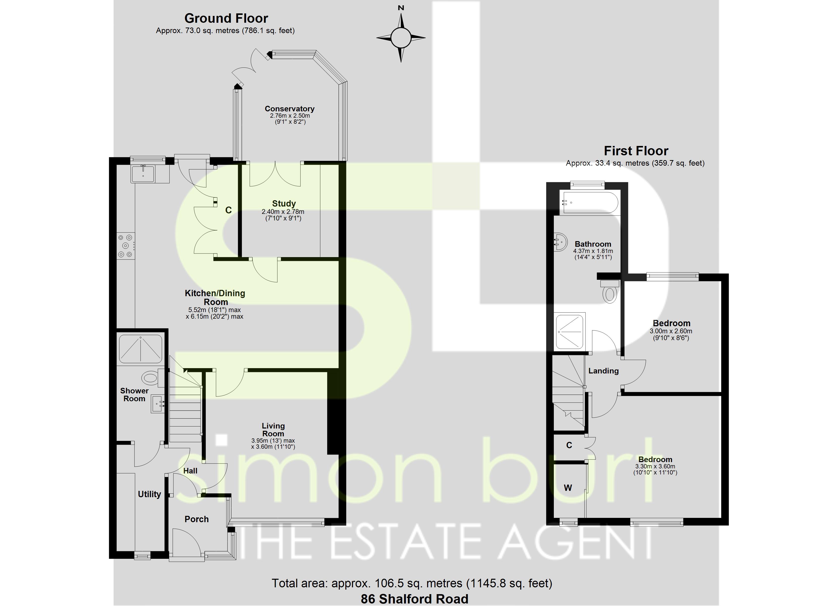 Floorplan for Shalford Road, Solihull