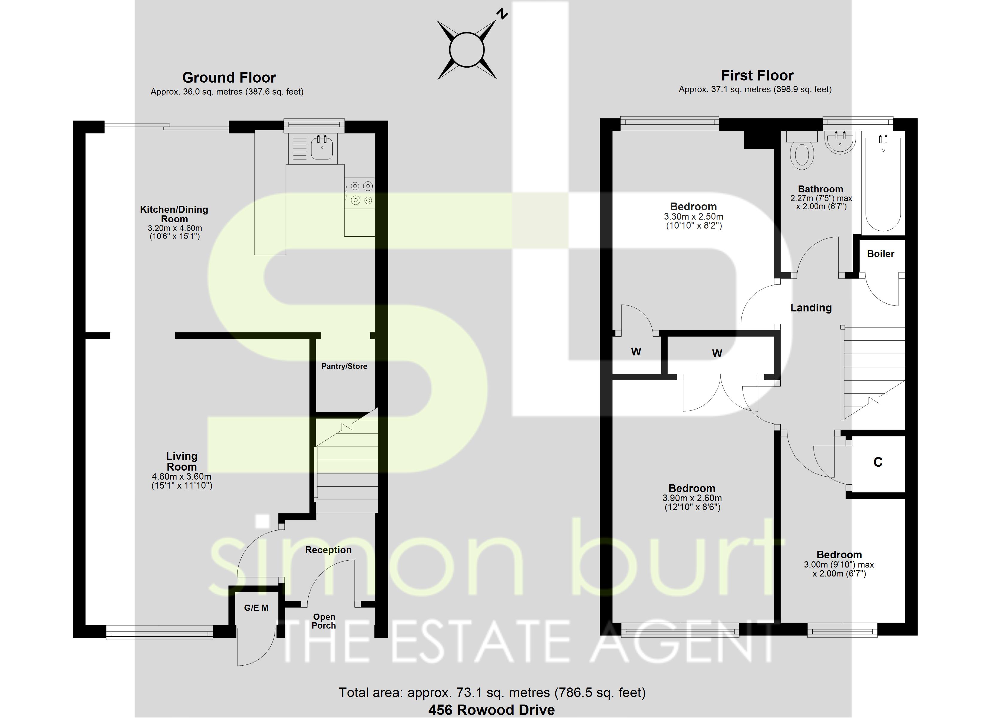 Floorplan for Rowood Drive, Solihull