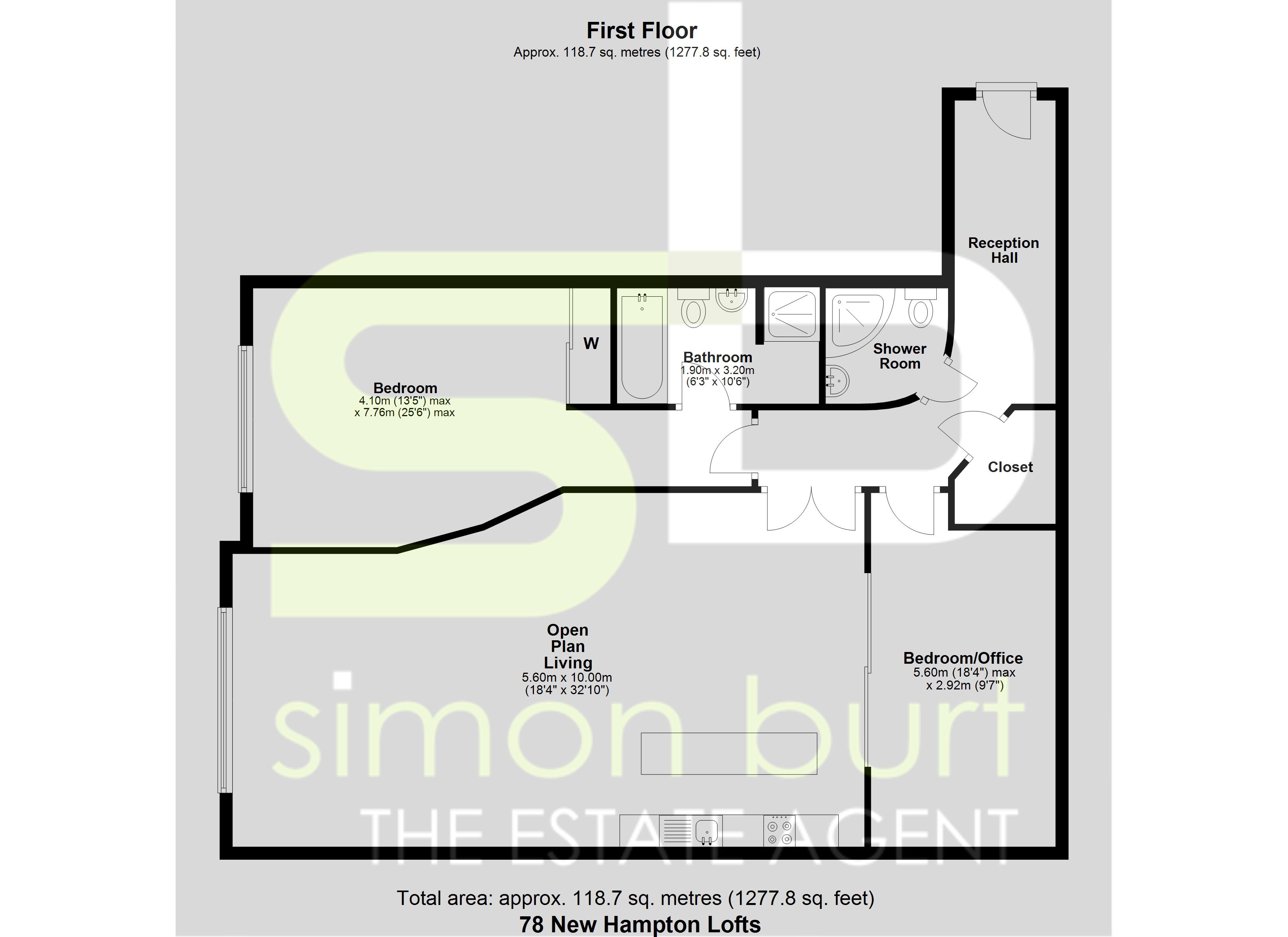Floorplan for New Hampton Lofts, Birmingham