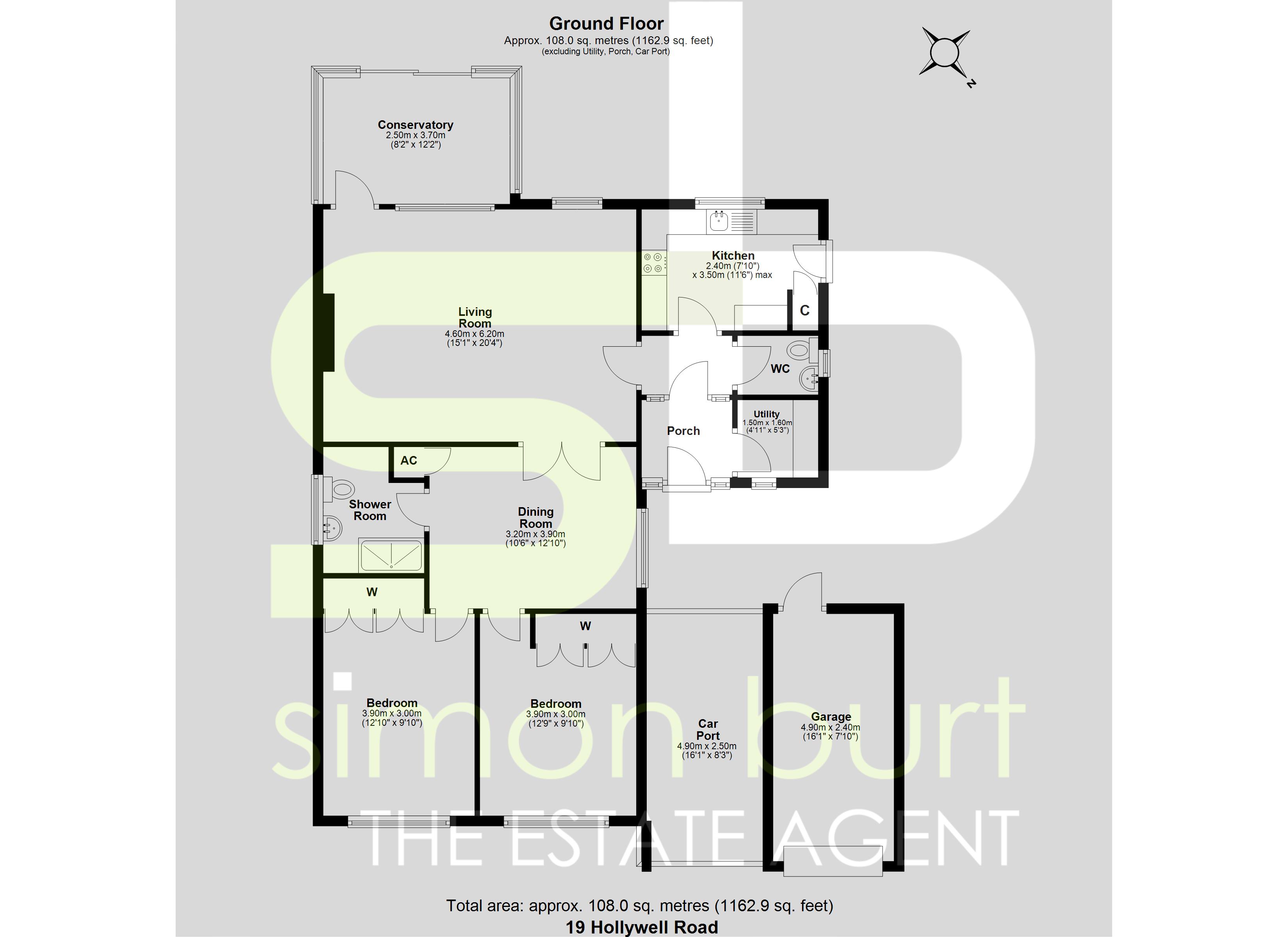 Floorplan for Hollywell Road, Solihull