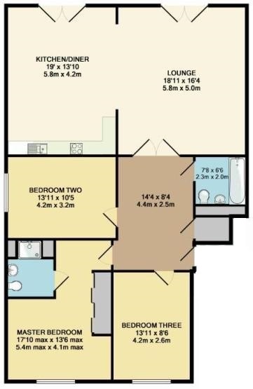 Floorplan for The Customs House, Solihull