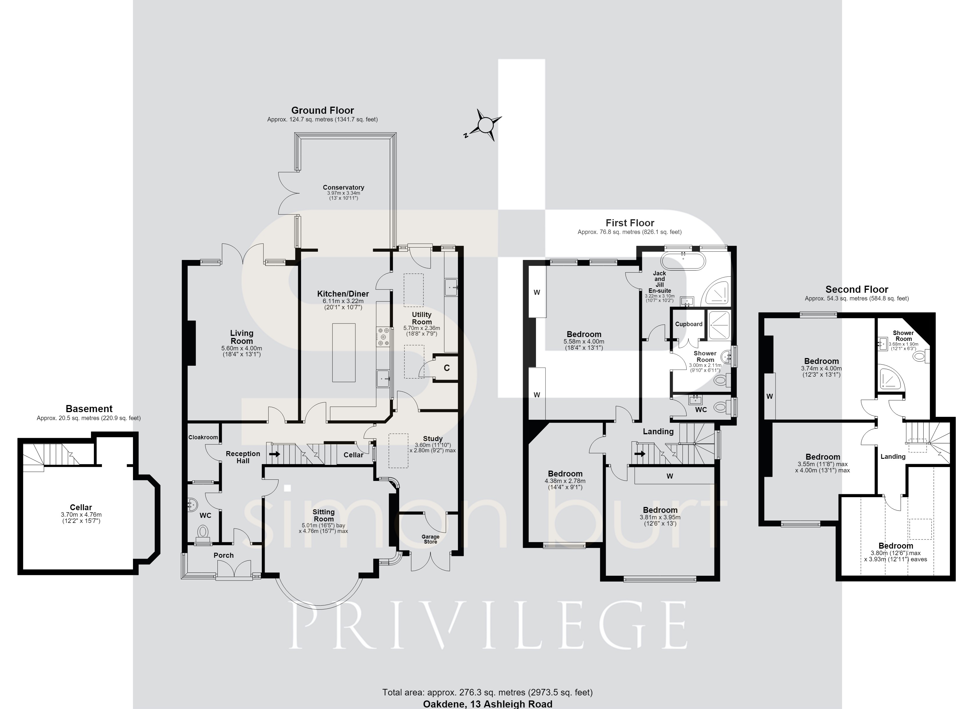 Floorplan for 13 Ashleigh Road, Solihull
