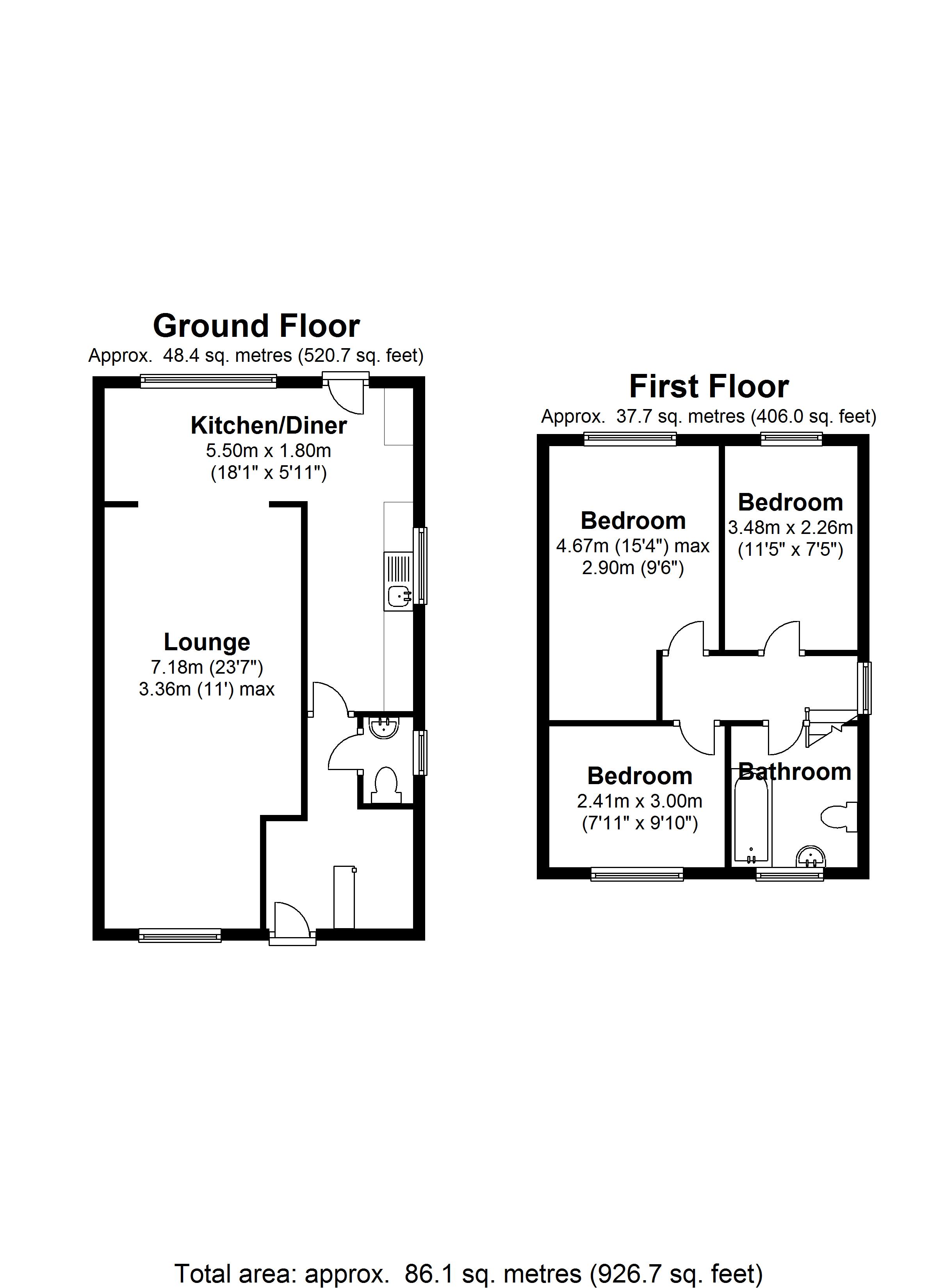 Floorplan for Wherretts Well Lane, Solihull