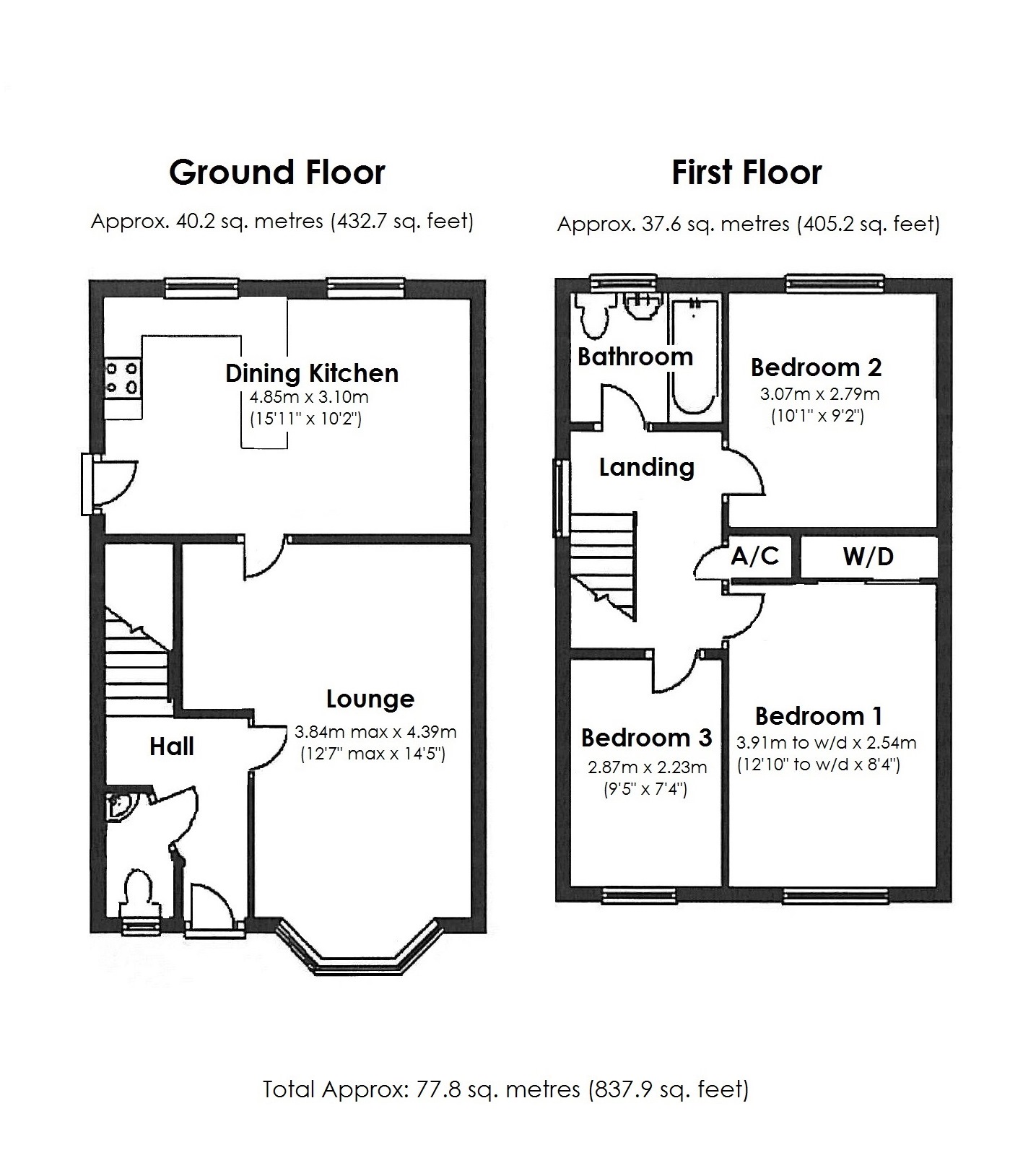 Floorplan for Blaythorn Avenue, Solihull