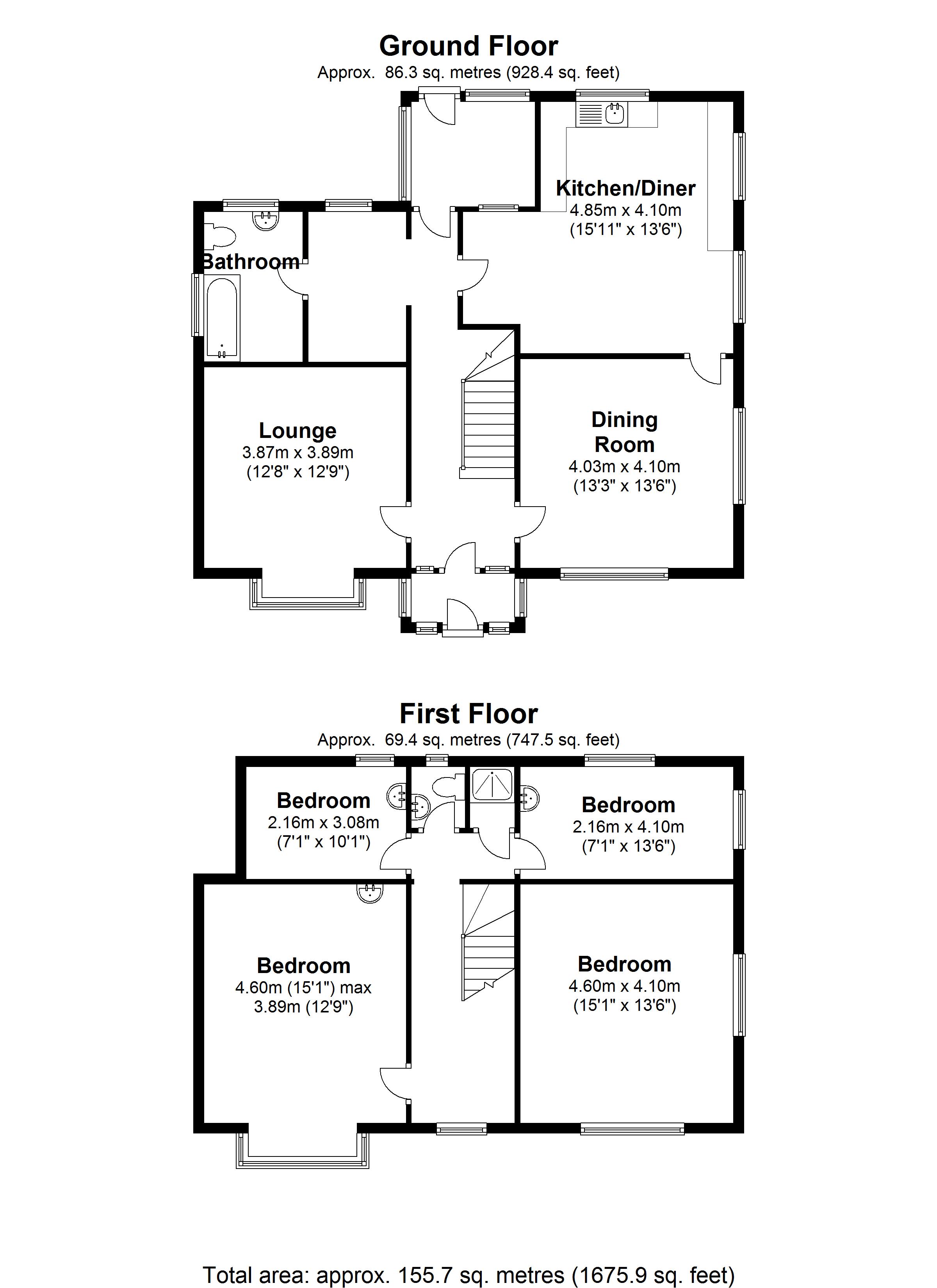 Floorplan for Lyndon Road, Solihull