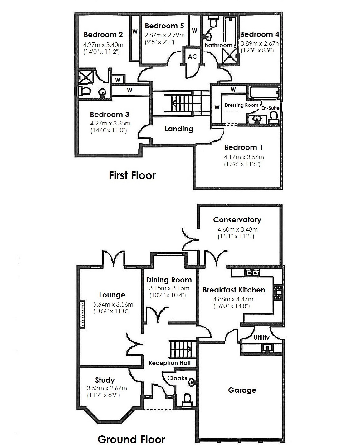 Floorplan for Birch Grove, Balsall Common